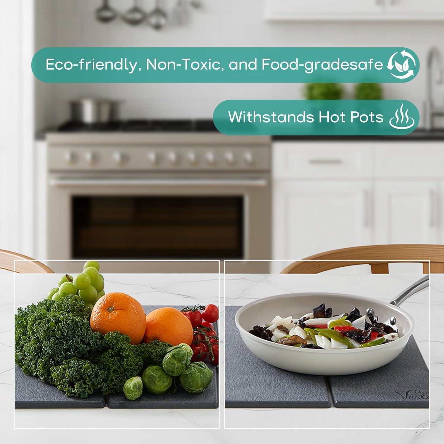 Alfombrilla de Secado de Piedra Diatomácea House of Vesta 60x39 cm Gris