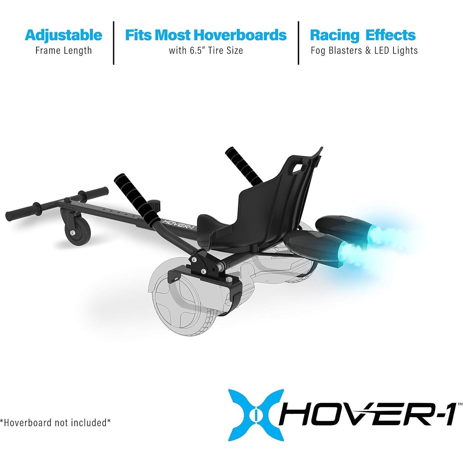 Hover-1 Falcon 1 Buggy para Hoverboard | Luces LED, Ajustable