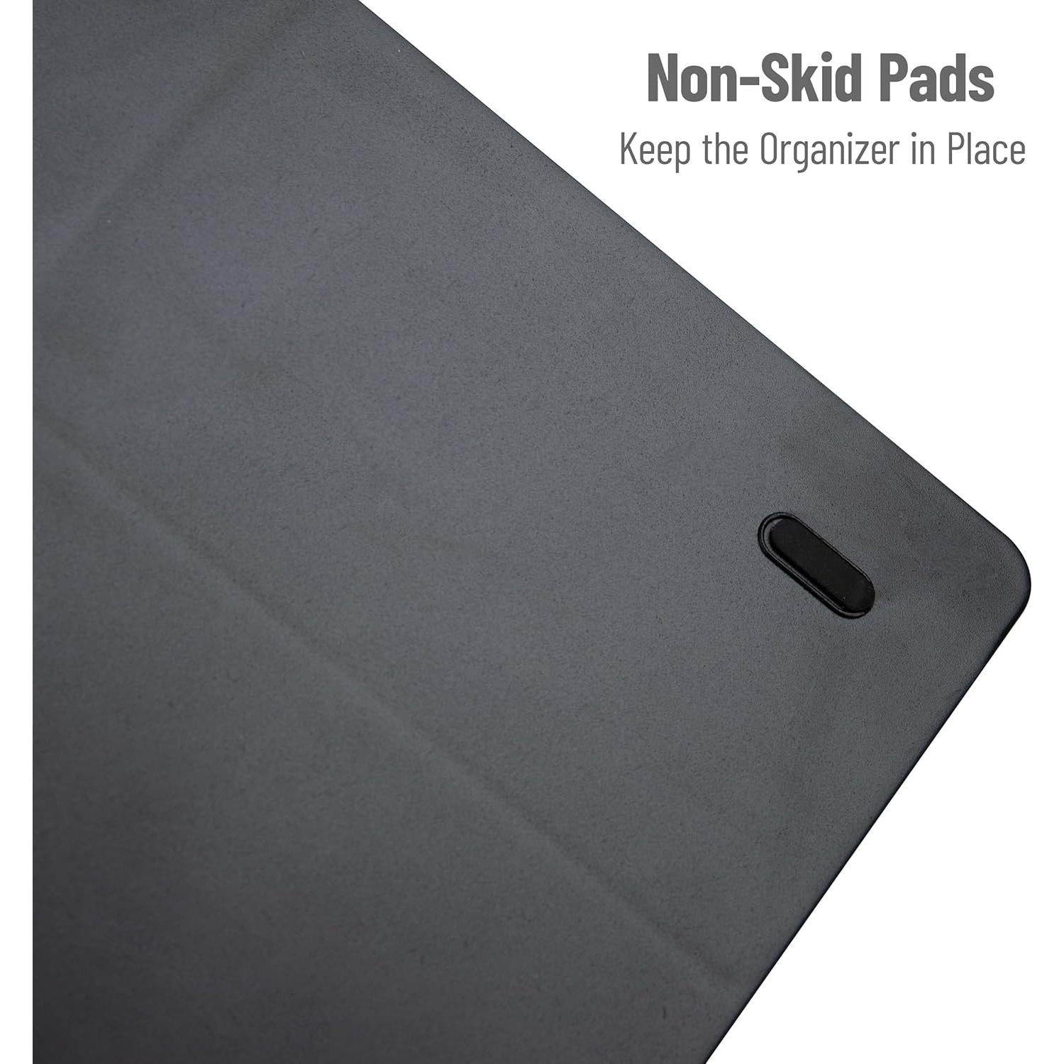 Organizador de Tazas y Condimentos Mind Reader 11 Compartimentos Negro