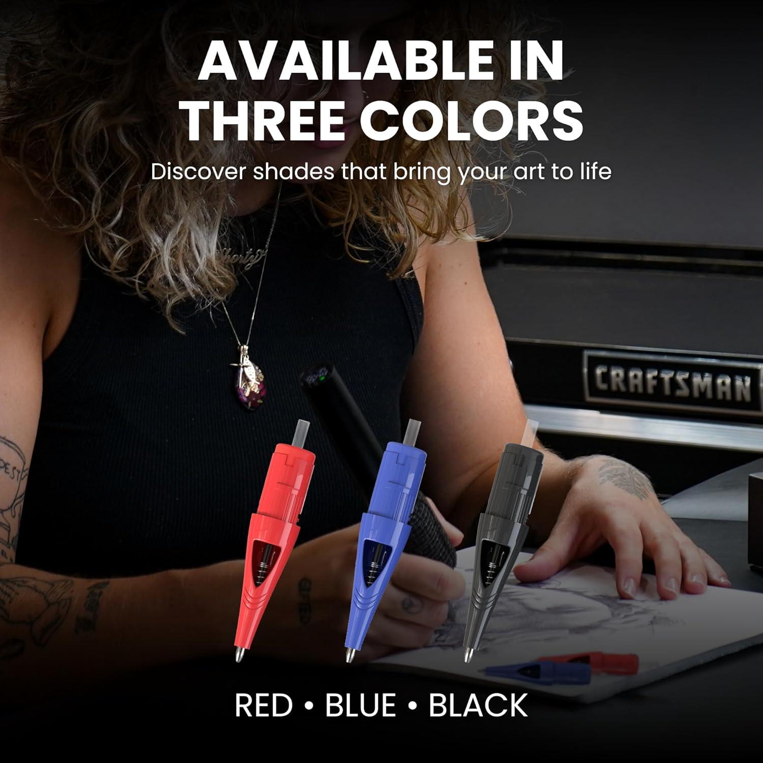 Cartuchos de bolígrafo Inlumino Heart Ink - Tinta negra - 6 unidades