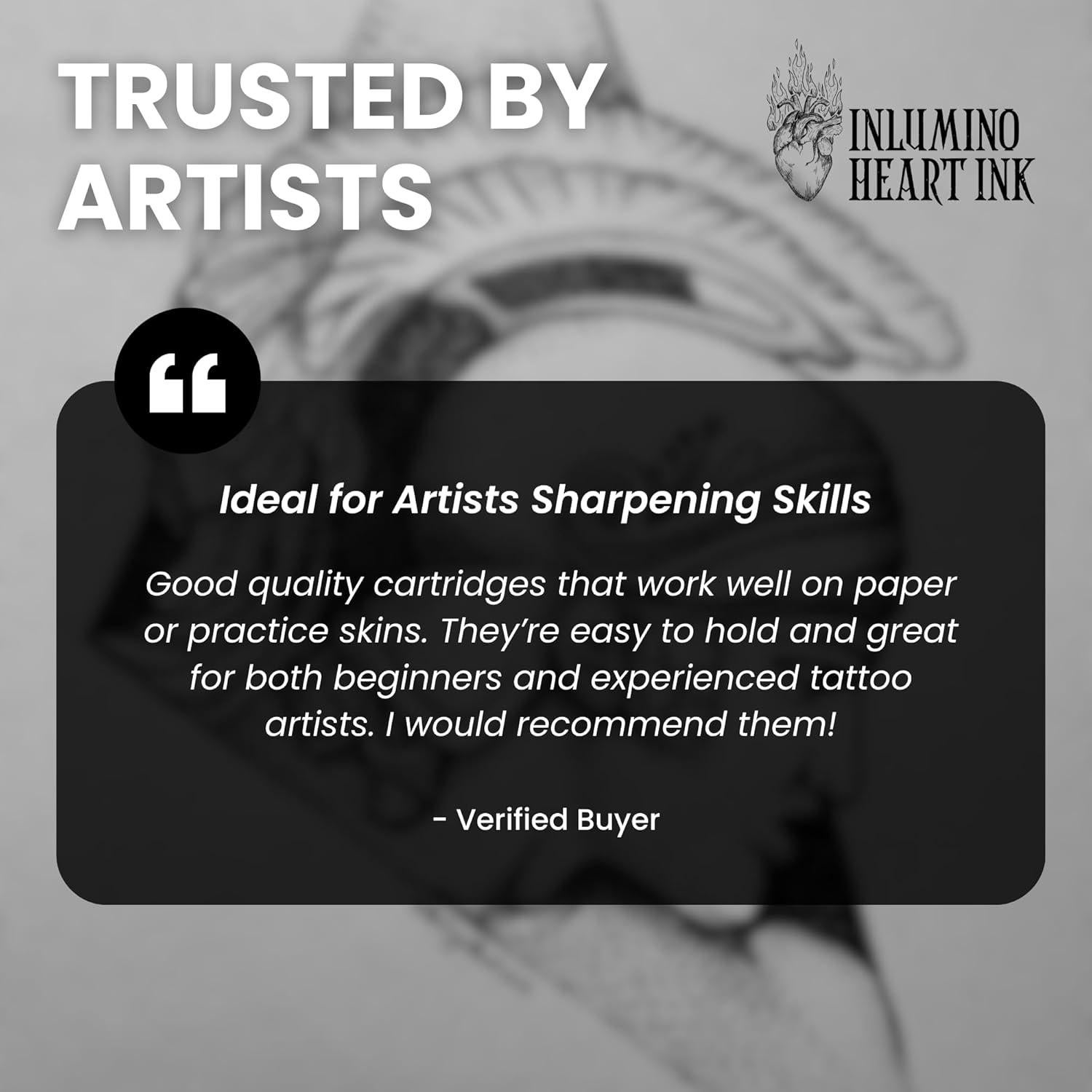 Cartuchos de bolígrafo Inlumino Heart Ink - Tinta negra - 6 unidades