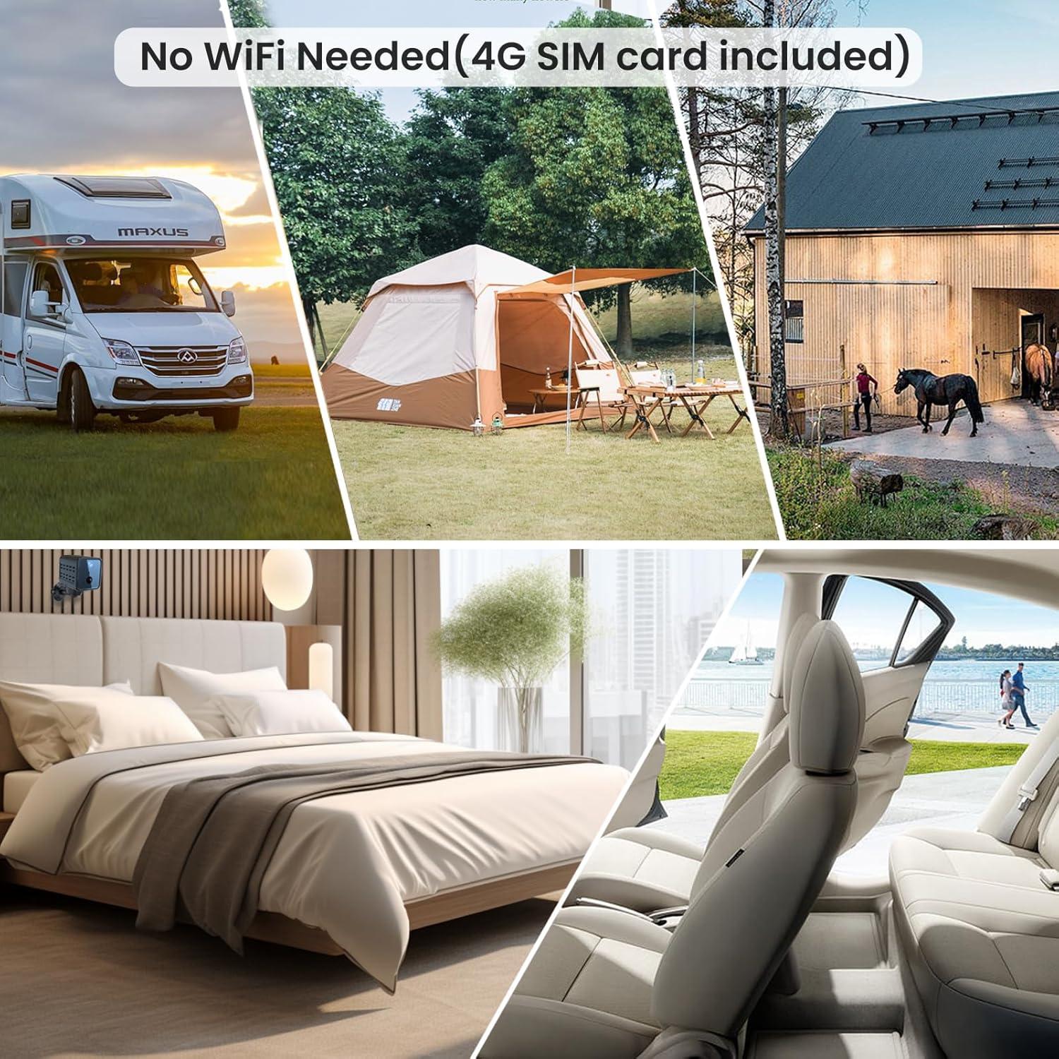 Cámara de Seguridad 4G Javiscam C1 4K con SIM y Radar