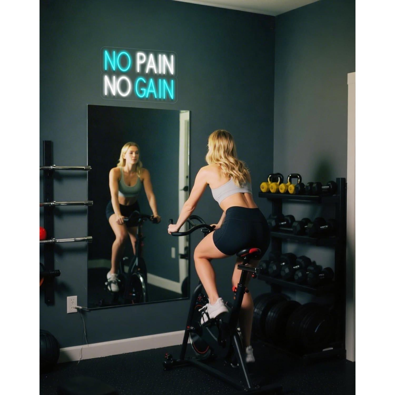 Letrero de Neón LED Boostool 41.1x17 cm Azul Motivacional