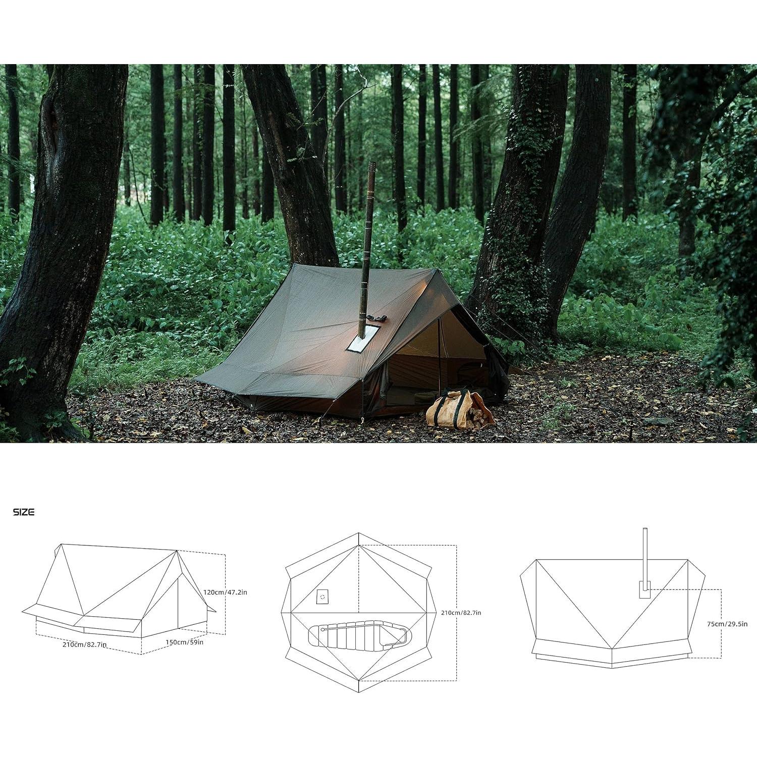 Tienda Caliente Dandelion Shell 006LX 2 Personas Impermeable