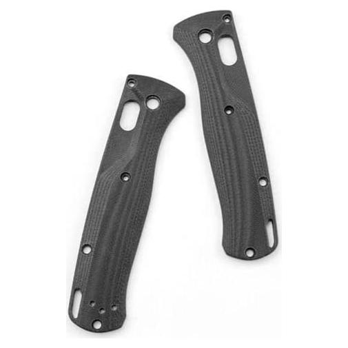 Parches de Agarre de Mango G10 TEAMWILL para Cuchillo Benchmade Bugout 535 - Negro