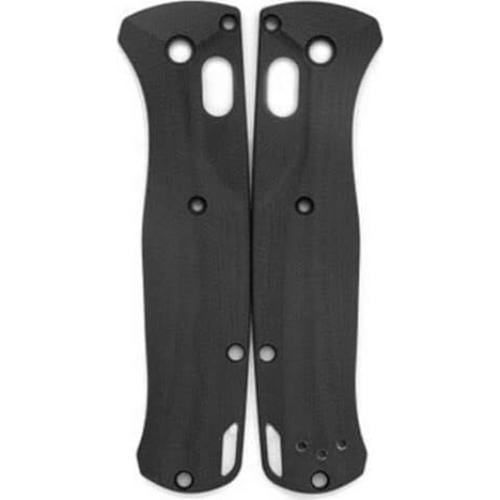 Parches de Agarre de Mango G10 TEAMWILL para Cuchillo Benchmade Bugout 535 - Negro