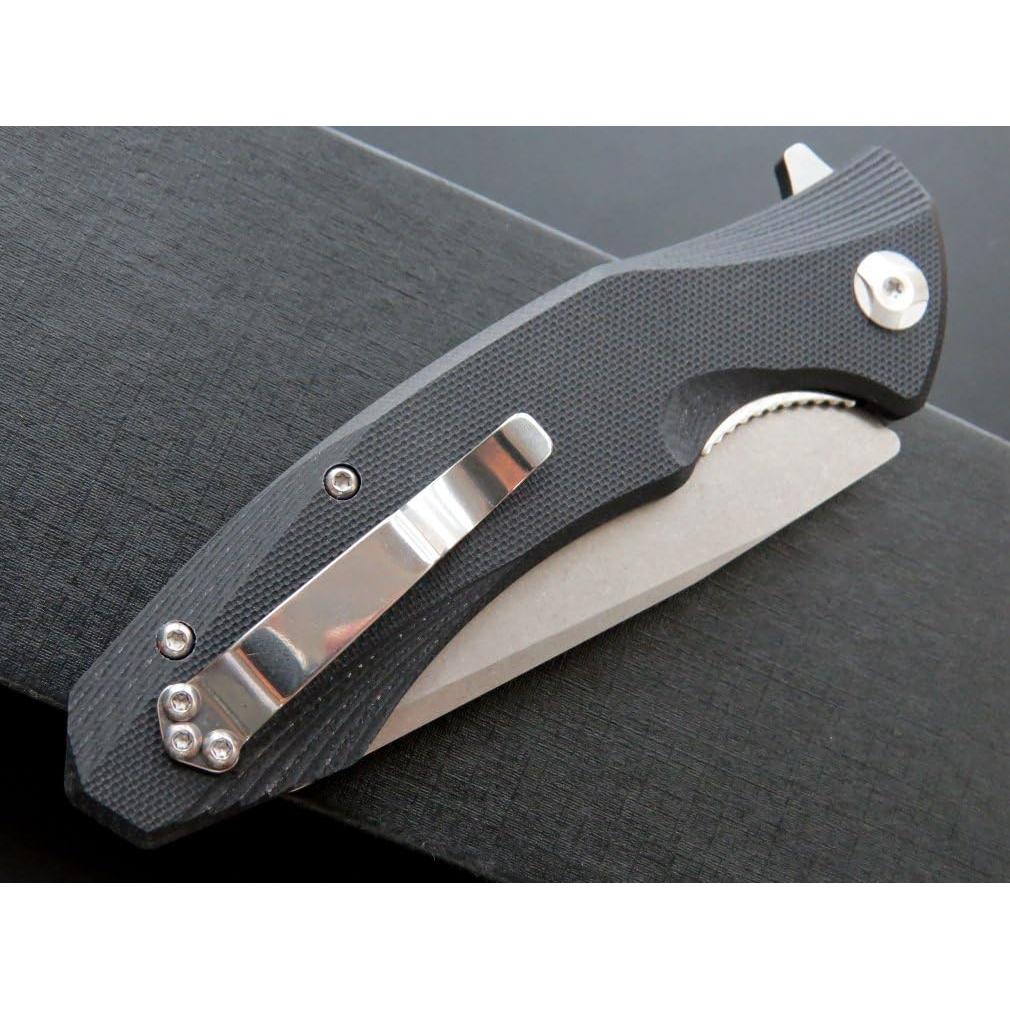 Cuchillo de bolsillo Eafengrow EF228 D2 G10 21.6 cm negro