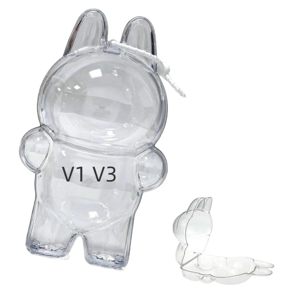 Clear Protective Acrylic Display Case Suitable for 3.0 Big into Energy – with Anti-Lost Silicone Strap with 360° Visibility, Dustproof & Durable Showcase Accessory (A- Big into Energy Series)