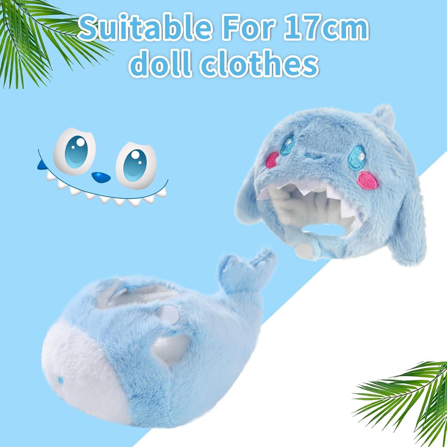 Conjunto de Ropa para Muñeca Woplagyreat Ballena Azul 17cm