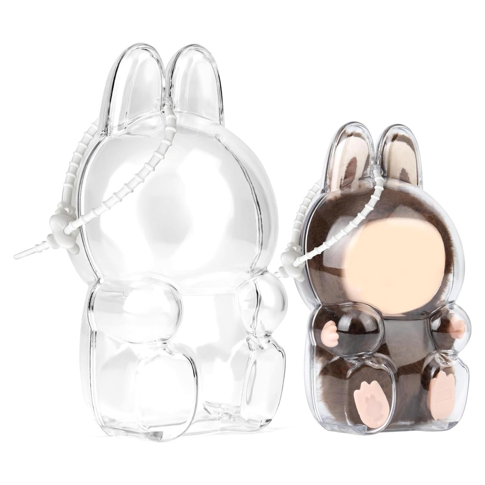 Funda protectora acrílica Mosa Bear para muñeca Labubu