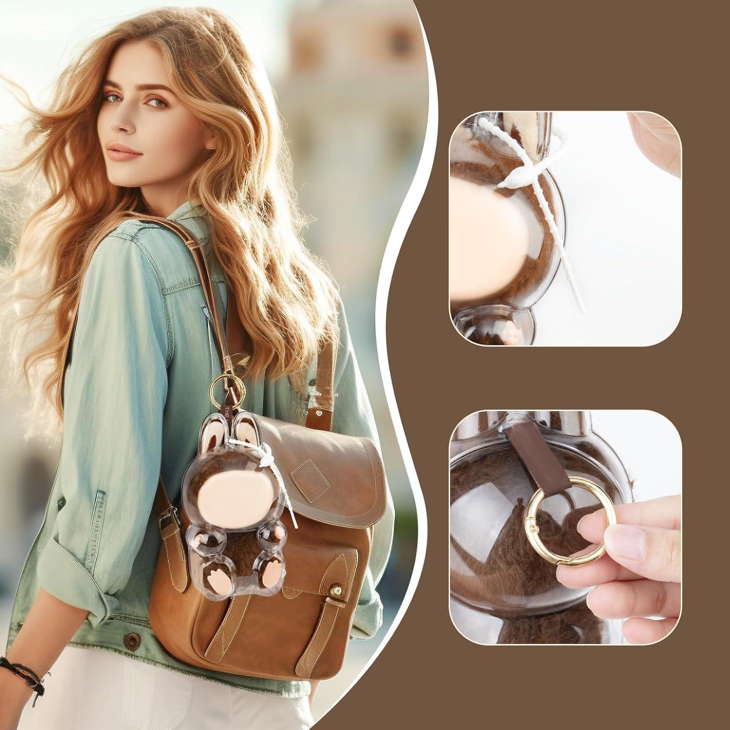 Funda protectora acrílica Mosa Bear para muñeca Labubu