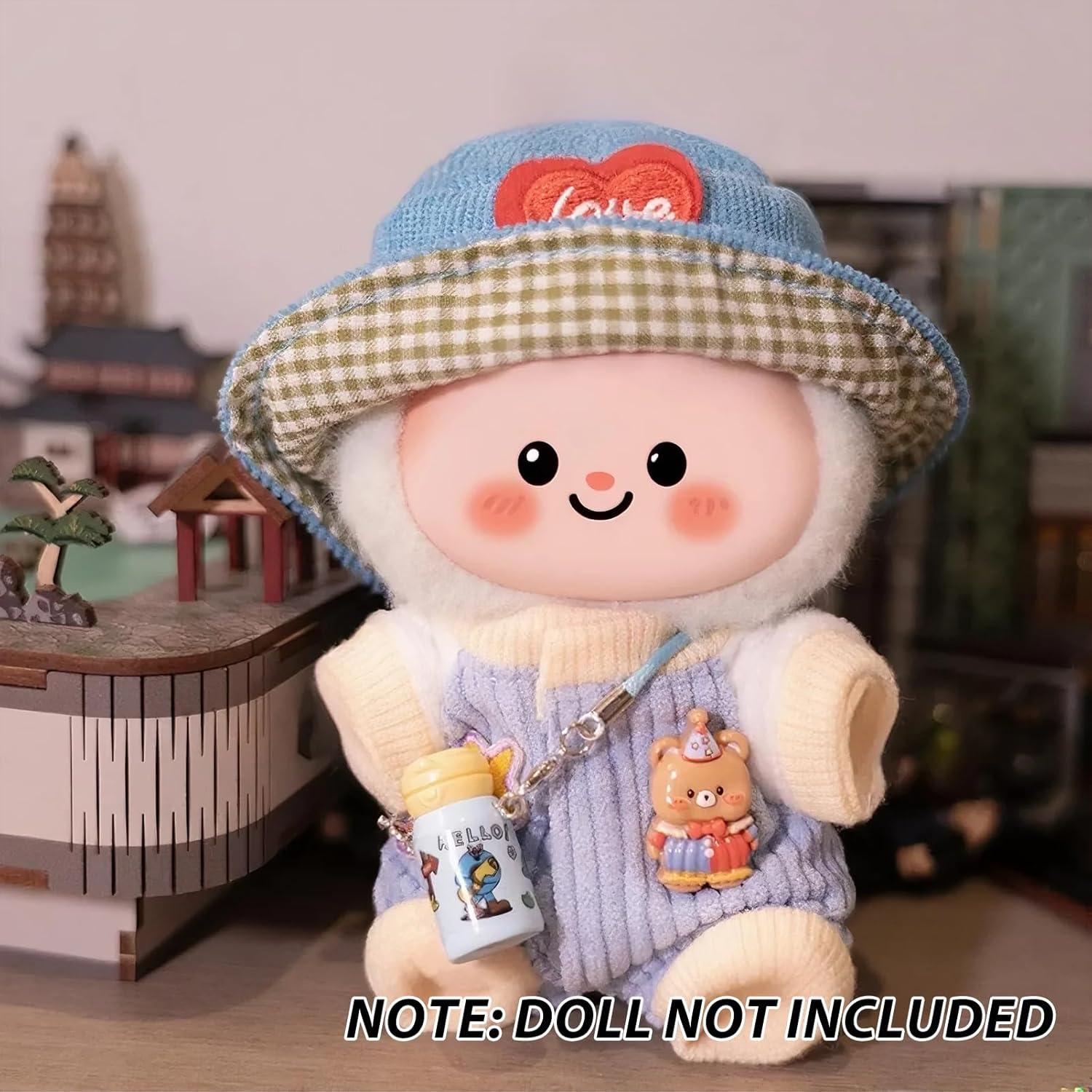 Conjunto de Pijama Azul para Muñeca 17cm EAVAN - 7 Piezas