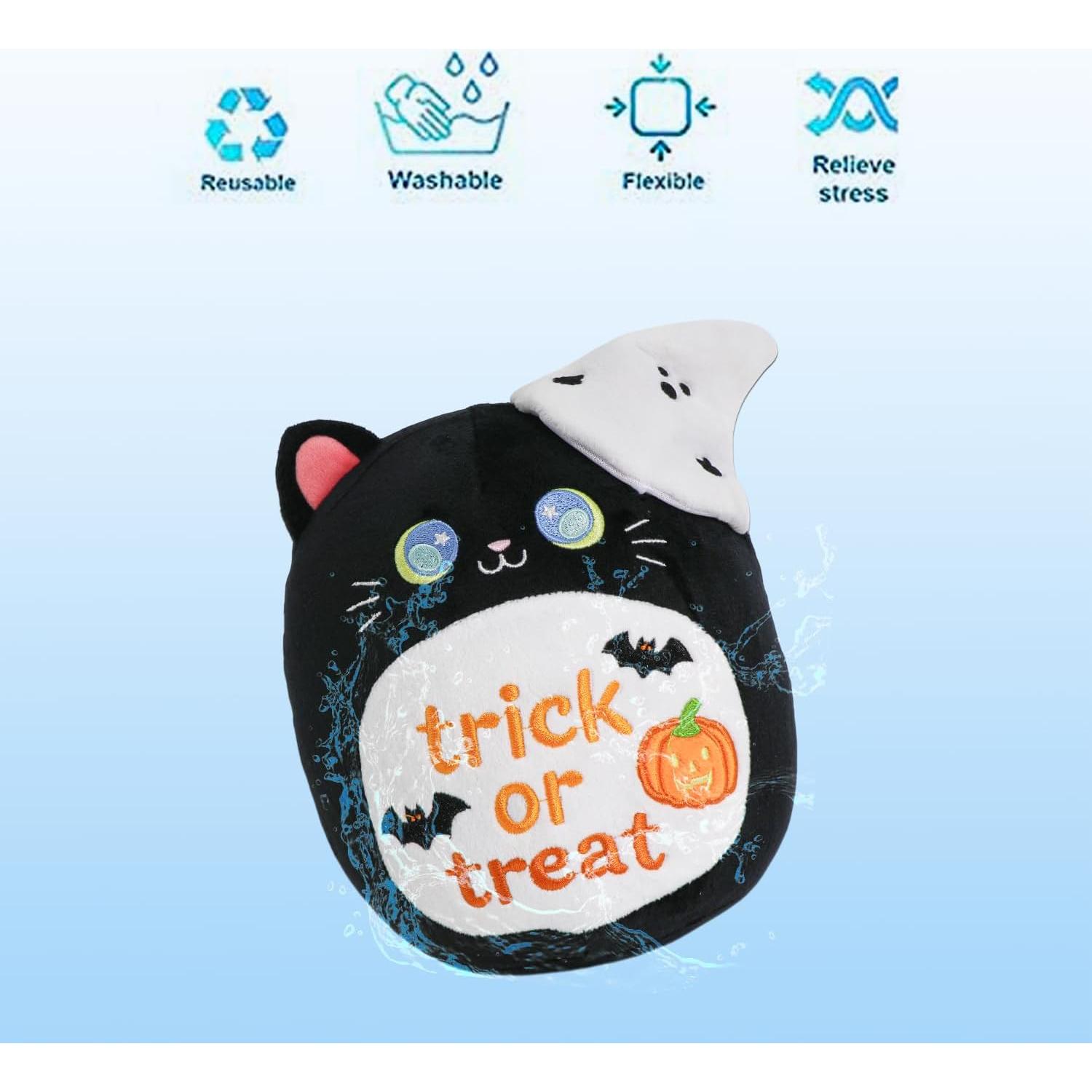 Peluche Gato Negro Halloween 28 cm CAIYUEGG Regalo Niños