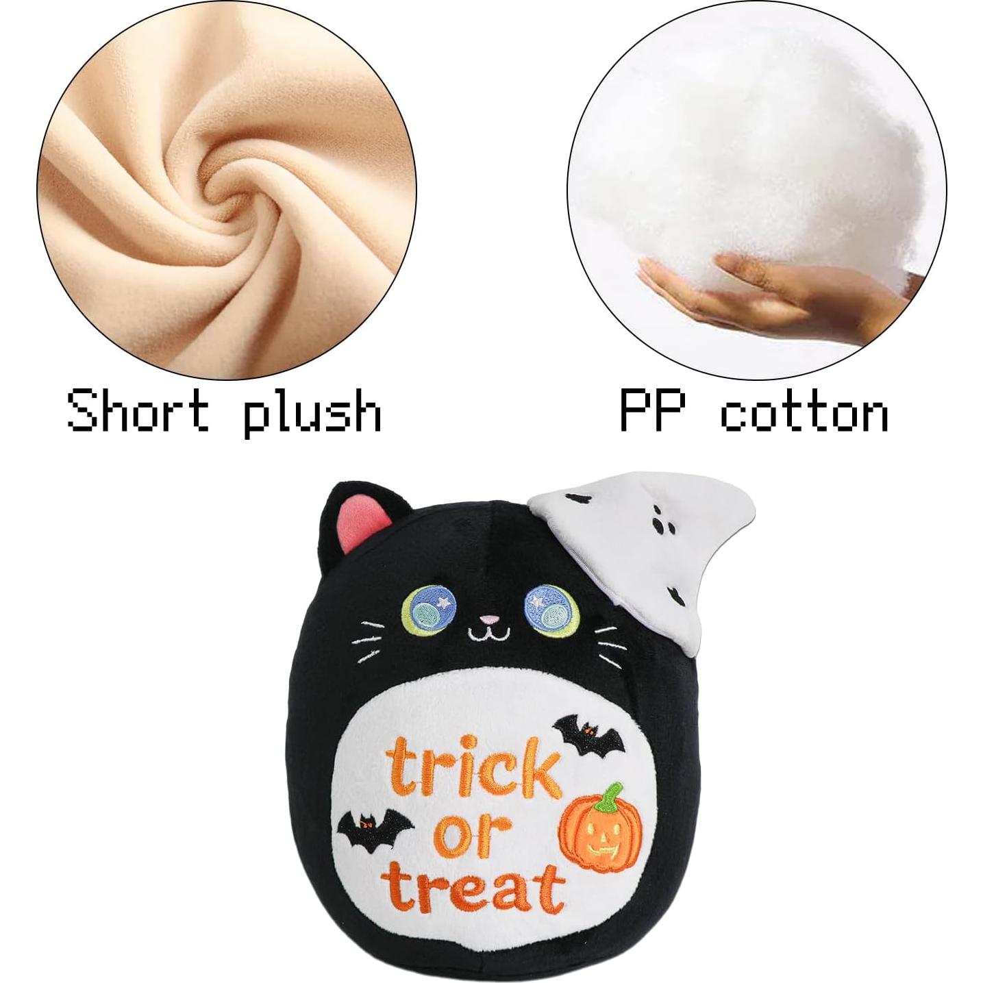 Peluche Gato Negro Halloween 28 cm CAIYUEGG Regalo Niños