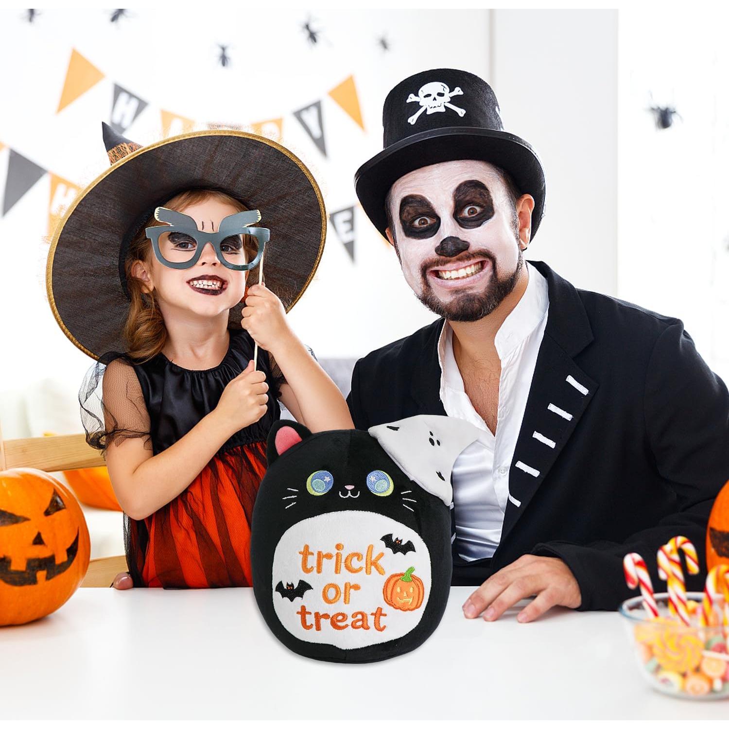 Peluche Gato Negro Halloween 28 cm CAIYUEGG Regalo Niños