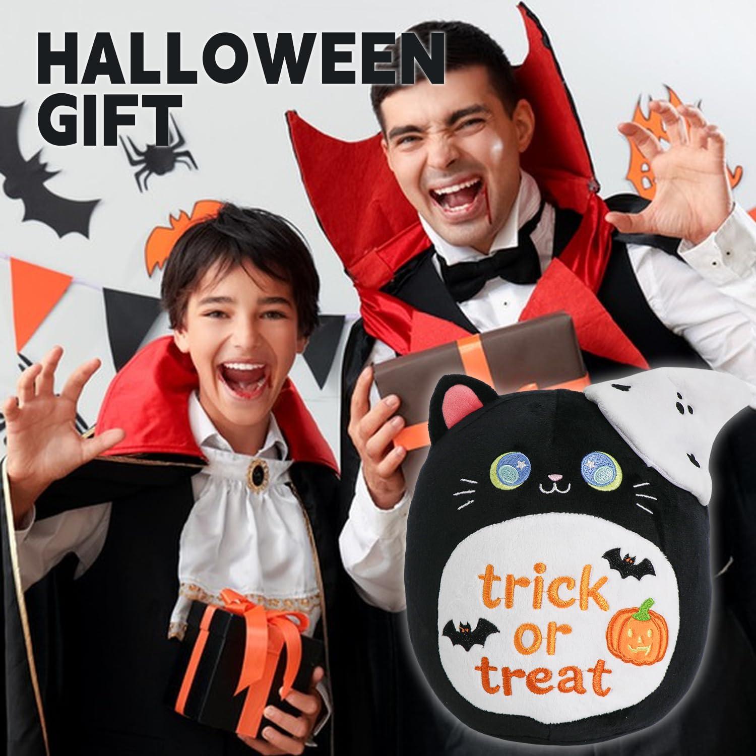 Peluche Gato Negro Halloween 28 cm CAIYUEGG Regalo Niños