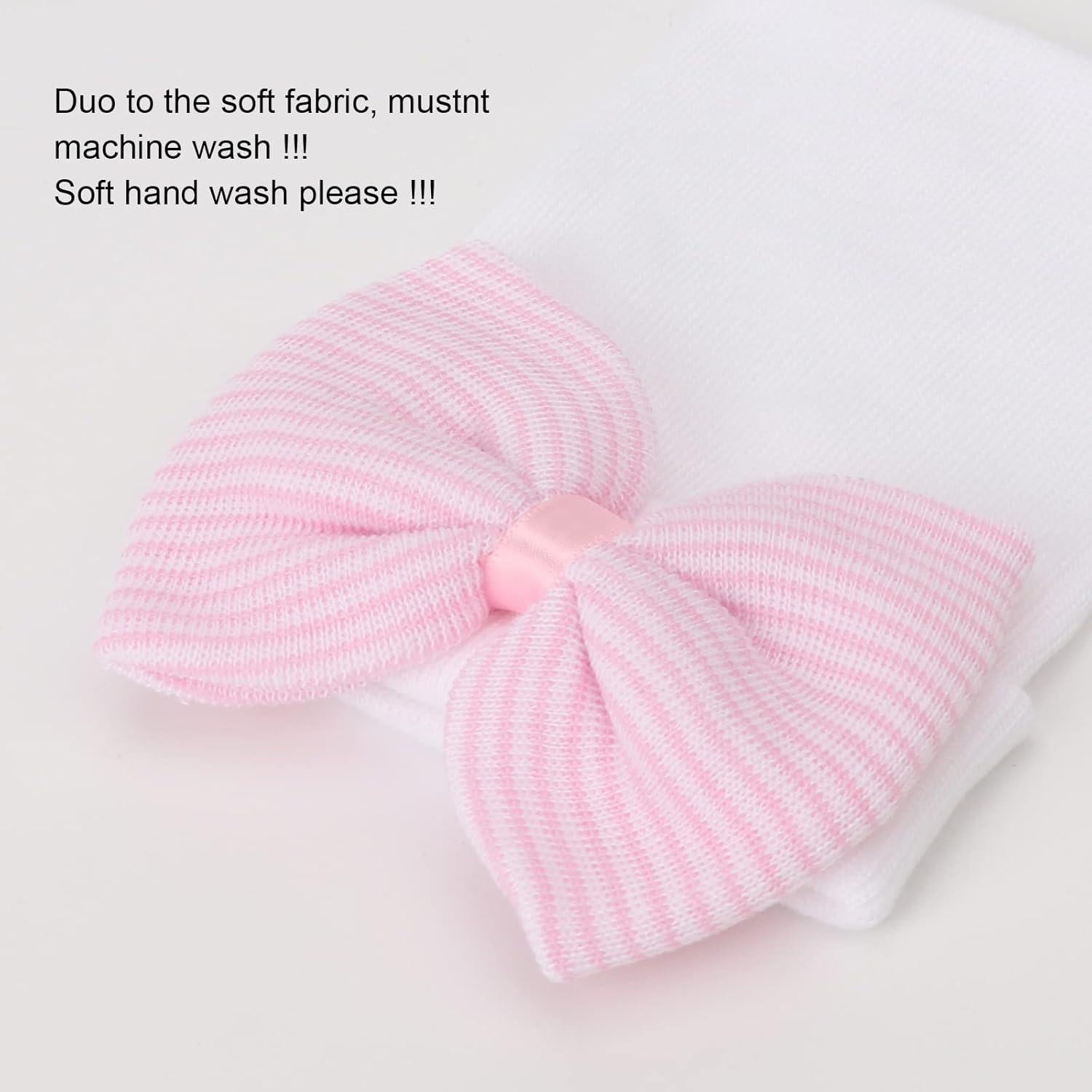 Sombrero de Hospital DRESHOW para Recién Nacidos con Lazo