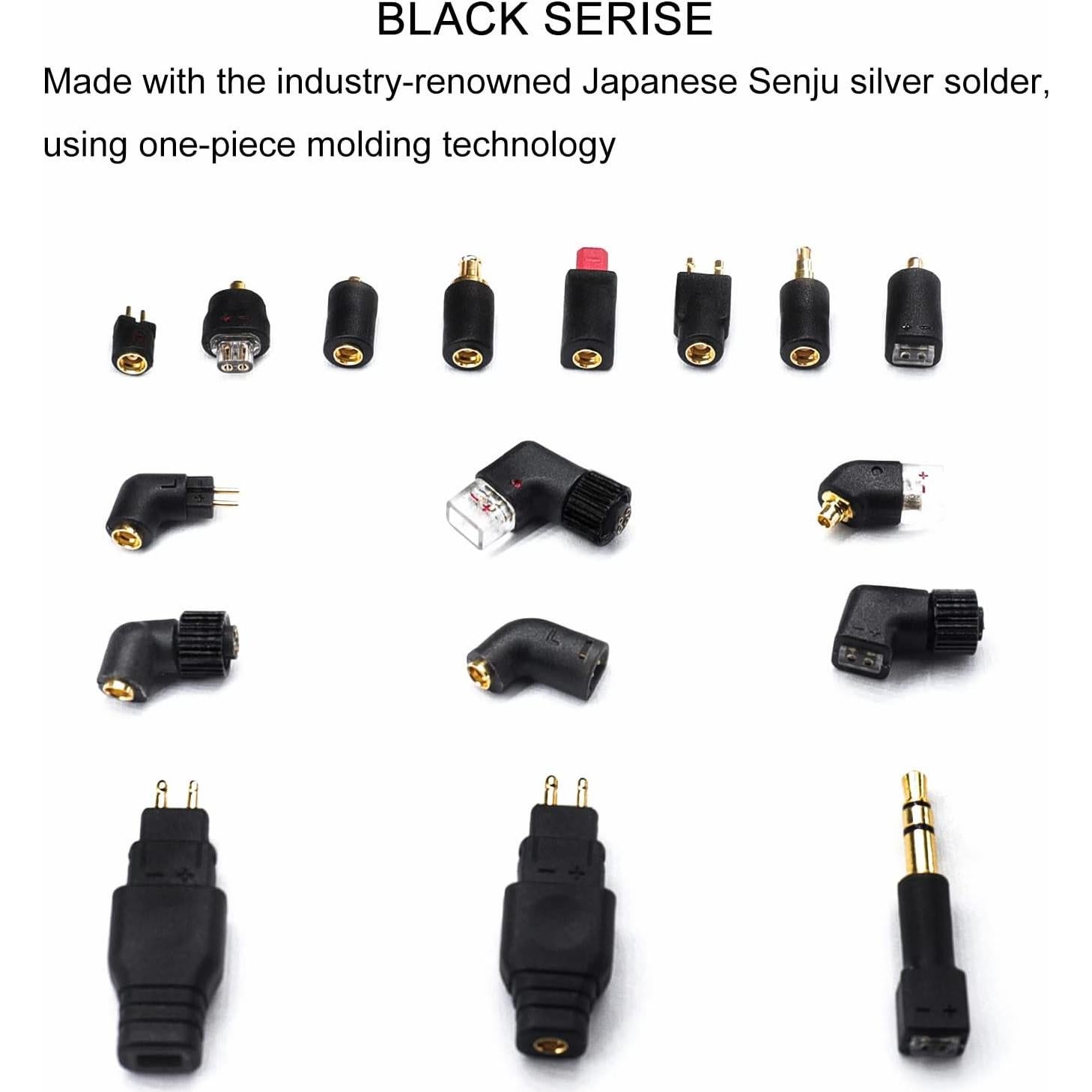 Adaptador de Auriculares 2.5mm a Hembra MMCX okcsc - Negro