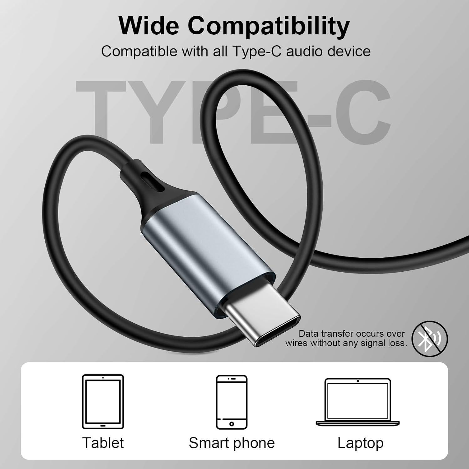 Auriculares USB C REPIND J026 con Micrófono y Control Volumen