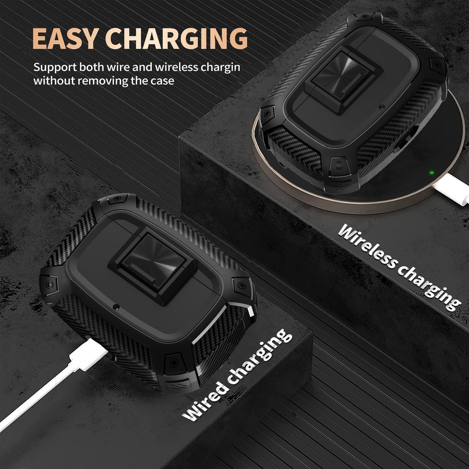 Funda Dura Olytop para Beats Studio Buds Plus - Negro