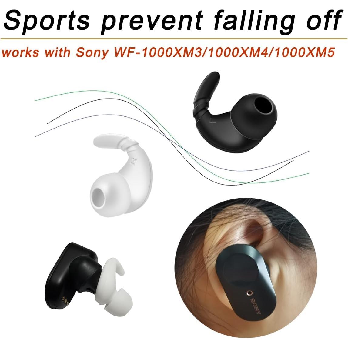 Consejos de Espuma con Memoria para Auriculares Sony WF-1000XM