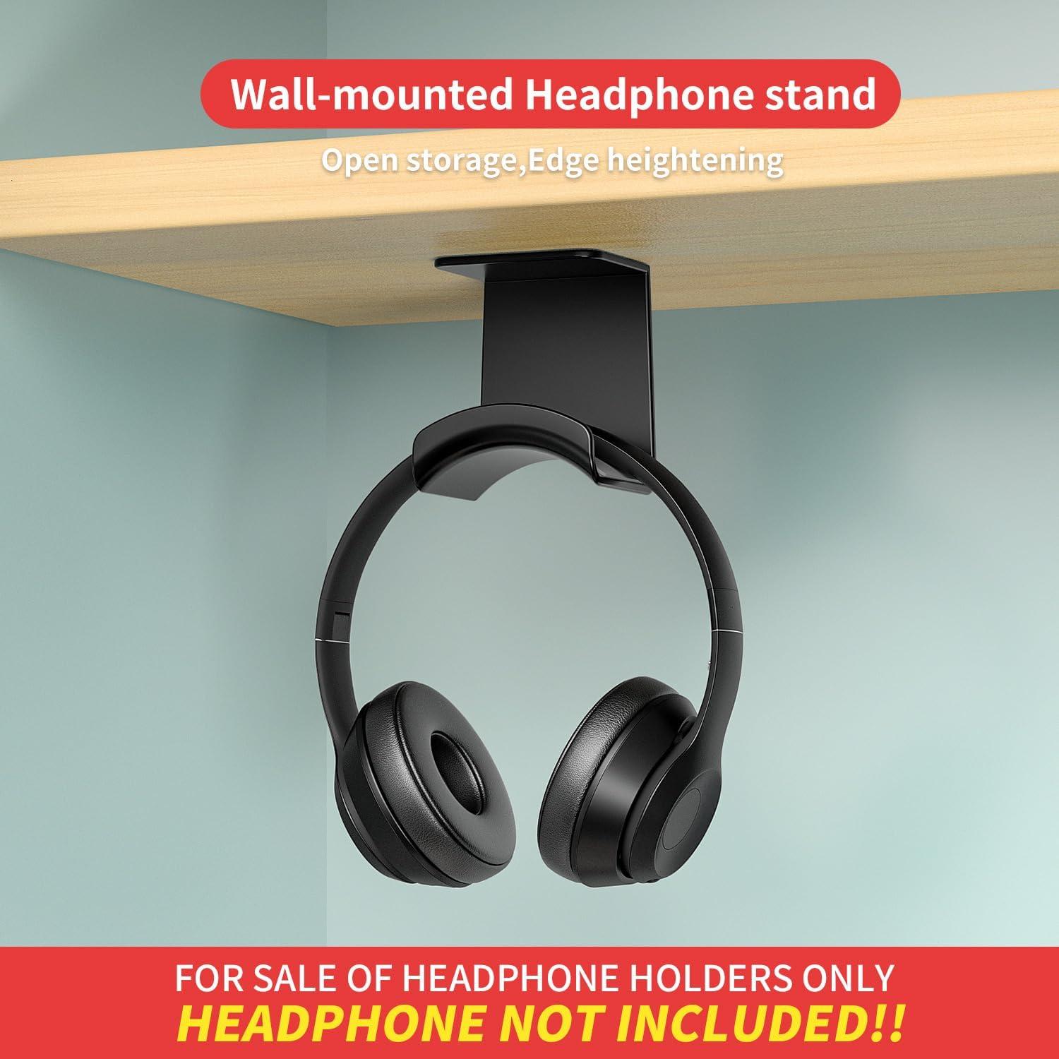 Soporte para Auriculares Liboer ZY88 Montaje Bajo Escritorio Negro