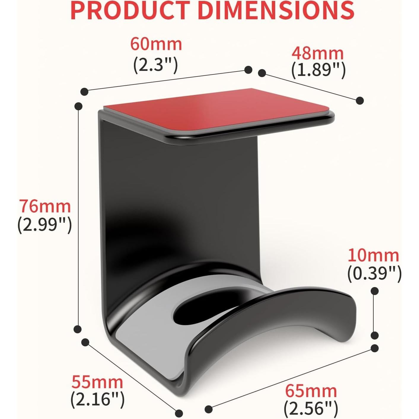 Soporte para Auriculares Liboer ZY88 Montaje Bajo Escritorio Negro