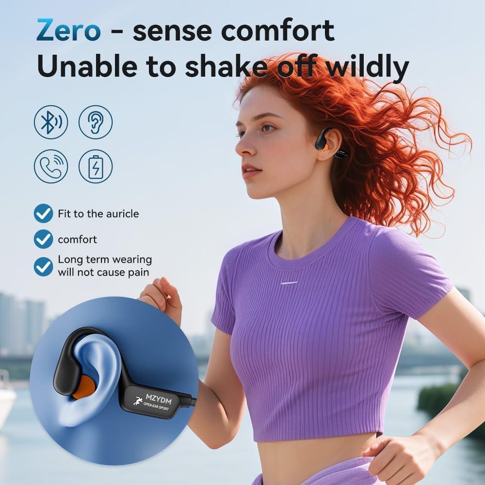Auriculares Inalámbricos MZYDM A28 Negro Bluetooth 5.4 IPX6