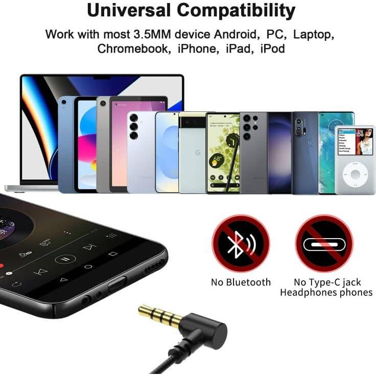 Auriculares Jelanry 3.5mm con micrófono y control de volumen