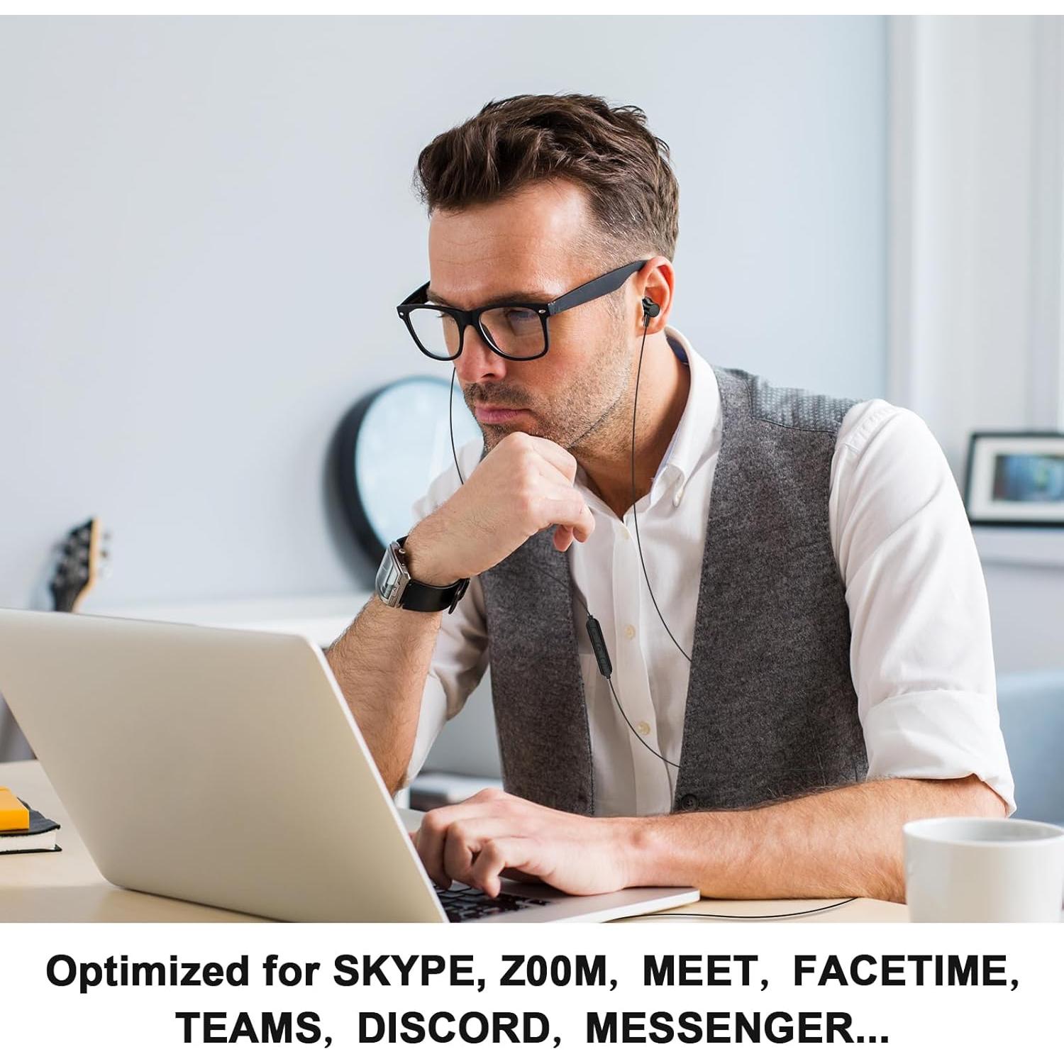 Auriculares Jelanry 3.5mm con micrófono y control de volumen