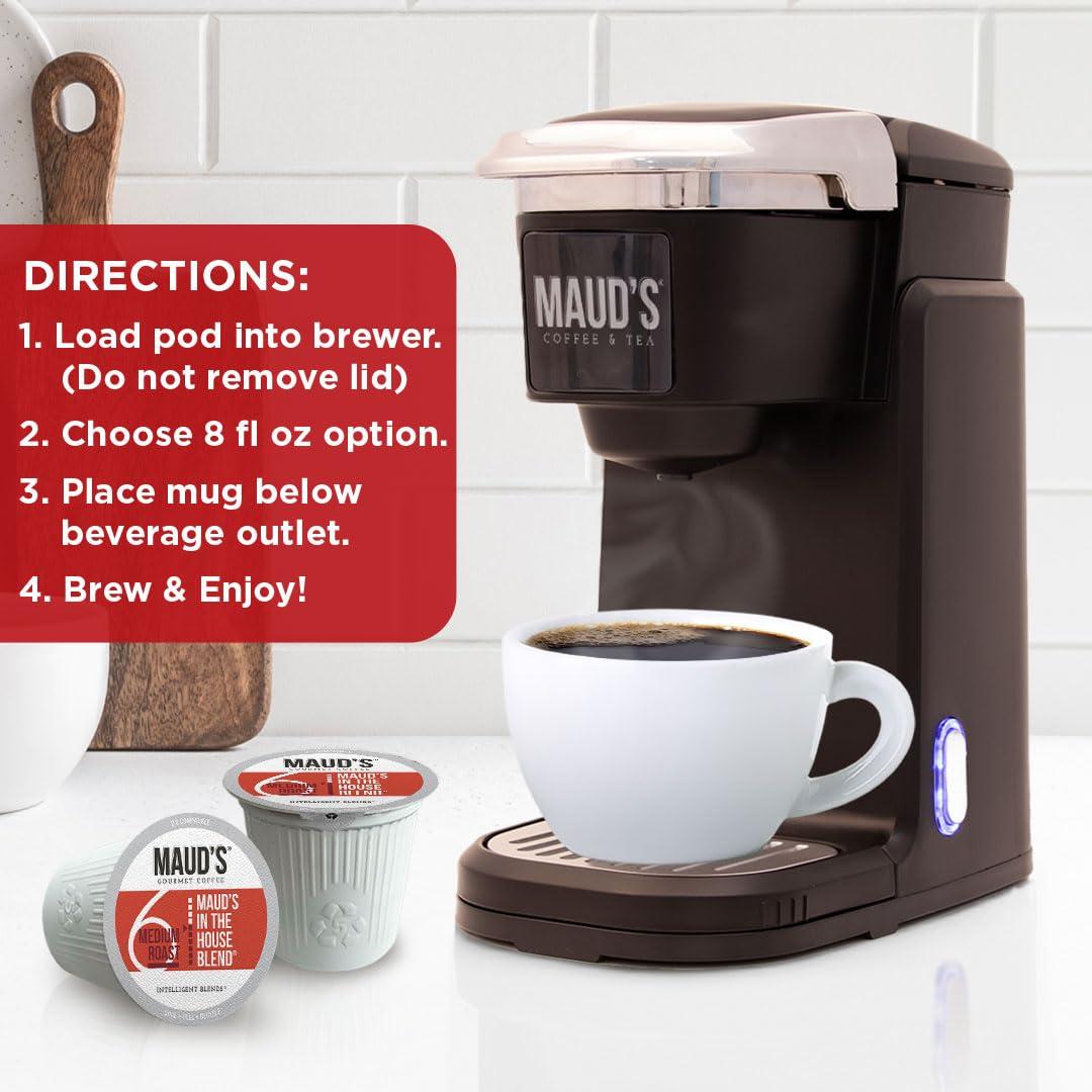 Cápsulas de Café Tostado Medio Maud 18 Unidades 100% Arábica