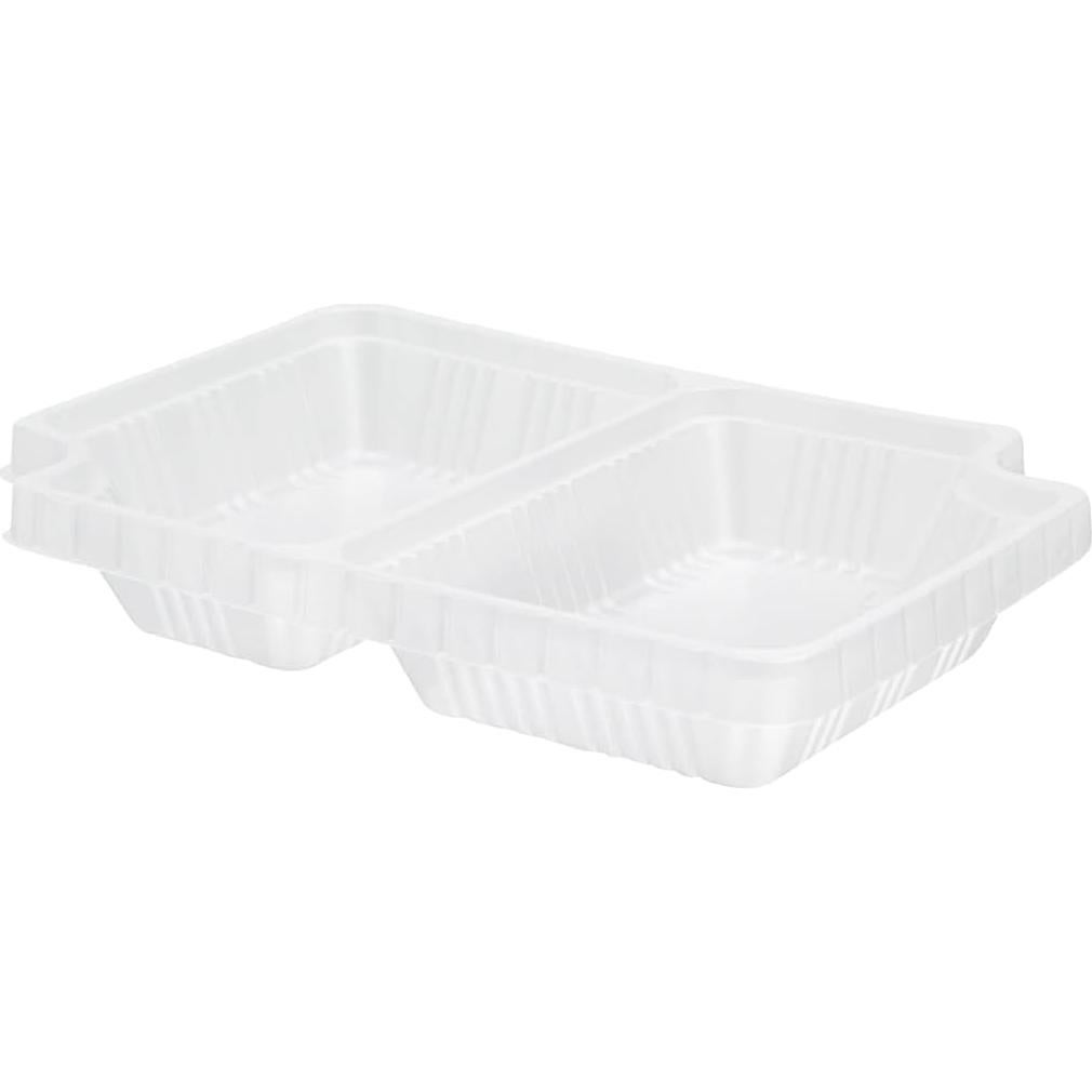Bandejas de Plástico Transparentes 14 Onzas 2 Compartimentos Restaurantware