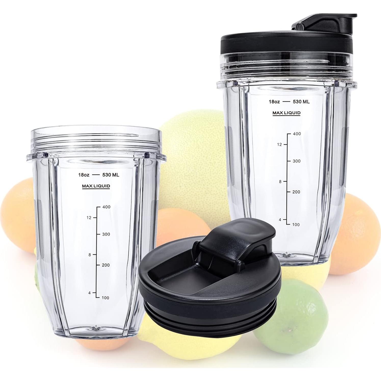 Tazas de Reemplazo 530ml Ninja Nutri BN401 BN800 - 2 Paquete
