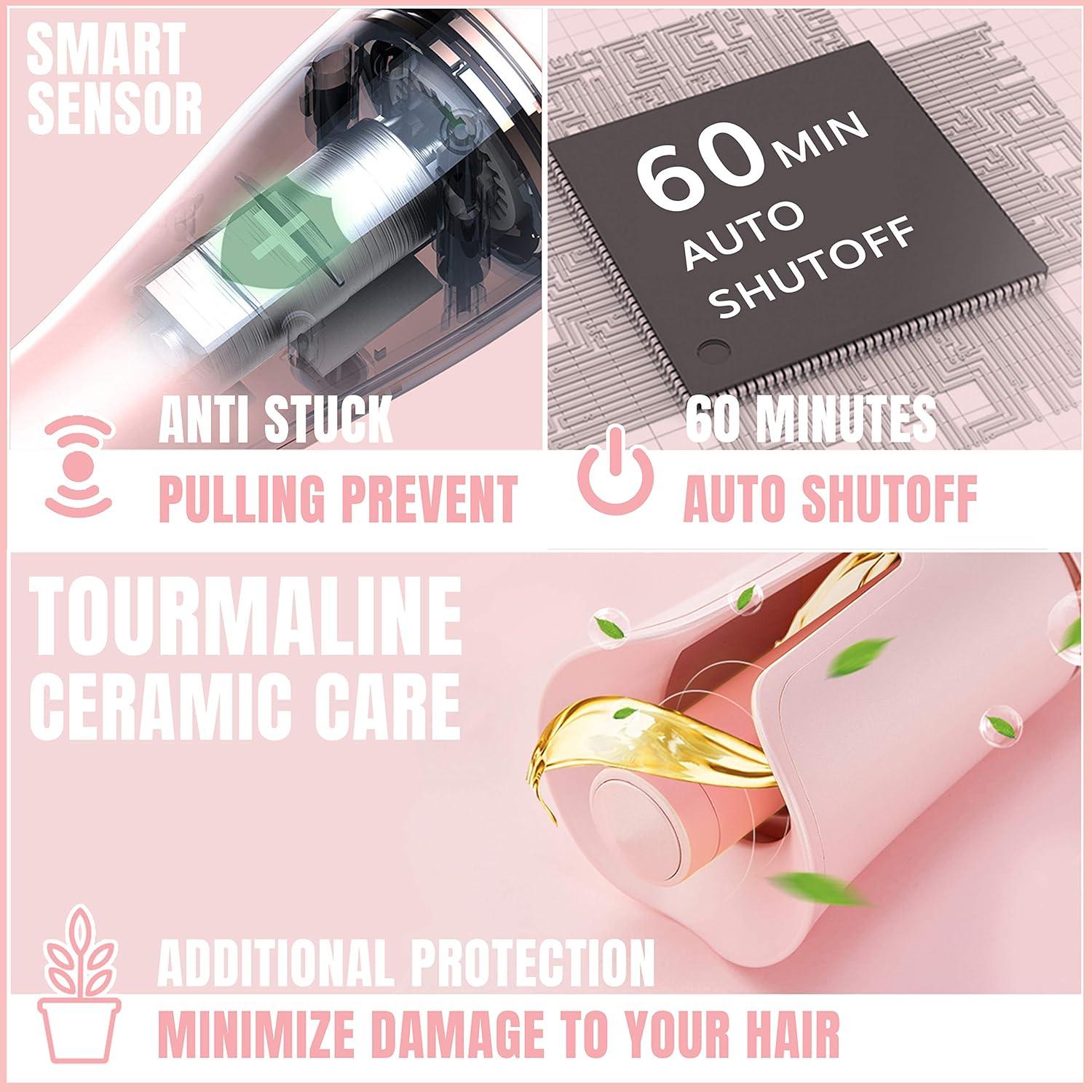 Rizador Automático de Cabello Lena - Plancha Iónica Negra