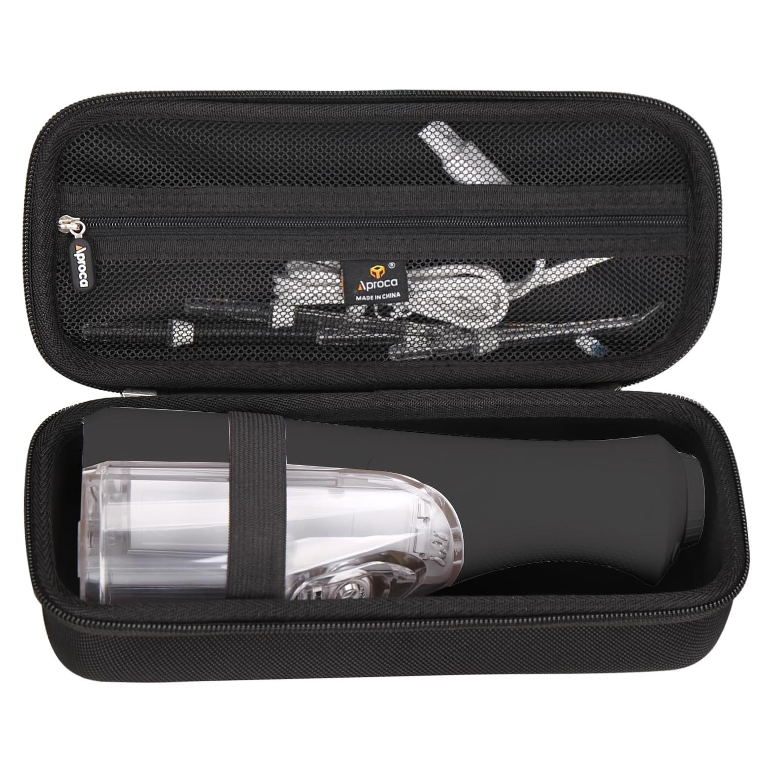 Funda de viaje dura negra Aproca para irrigador Waterpik WF-02