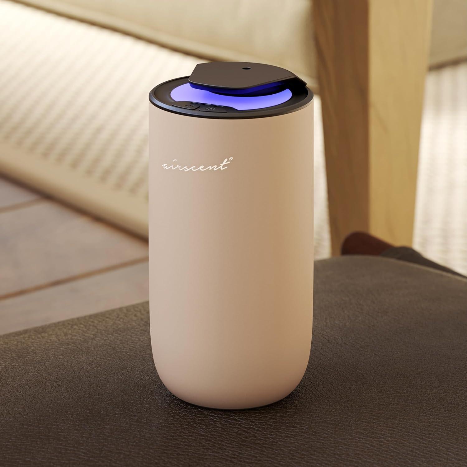 Difusor de Aceite Aromático AirScent Mini Sin Agua Dorado 15 mL