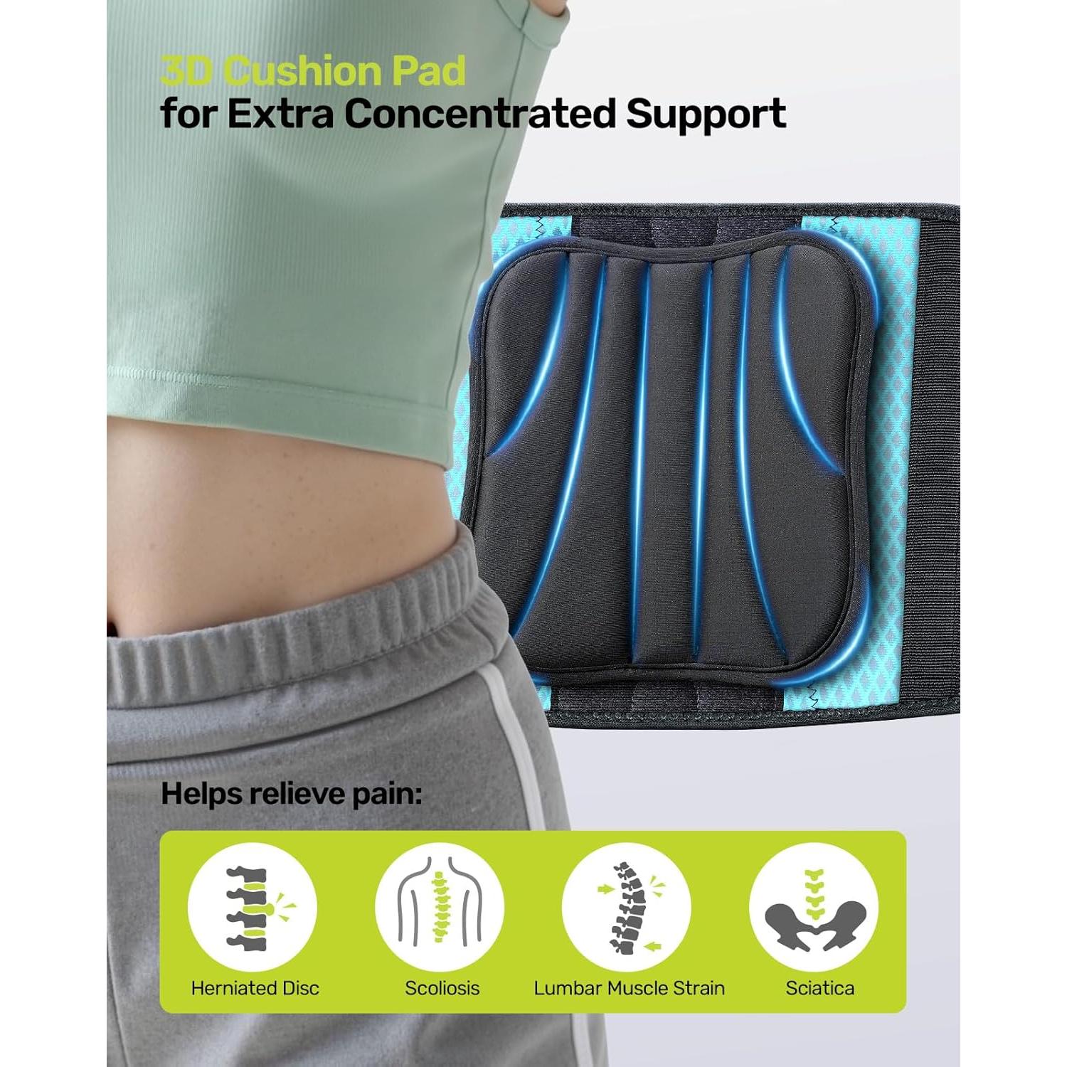 Faja de Soporte Lumbar Rakiie para Espalda Baja - Tamaño S