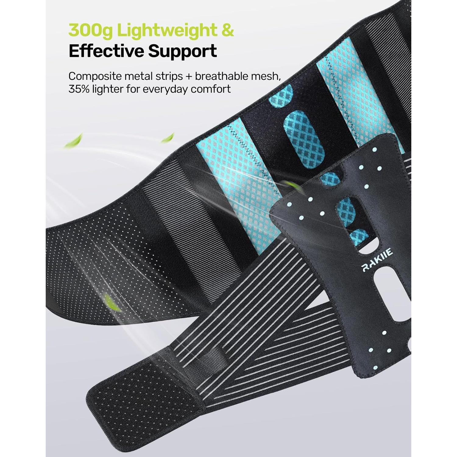 Faja de Soporte Lumbar Rakiie para Espalda Baja - Tamaño S