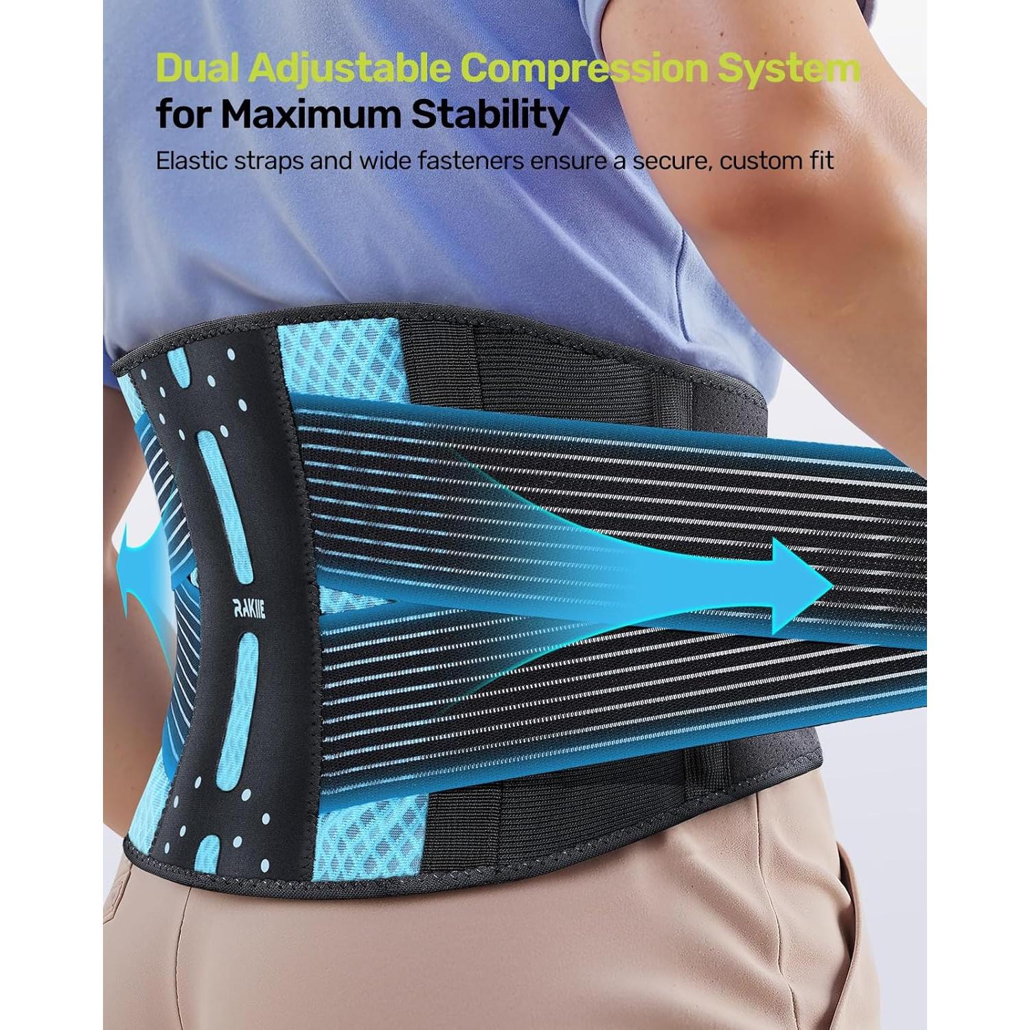 Faja de Soporte Lumbar Rakiie para Espalda Baja - Tamaño S