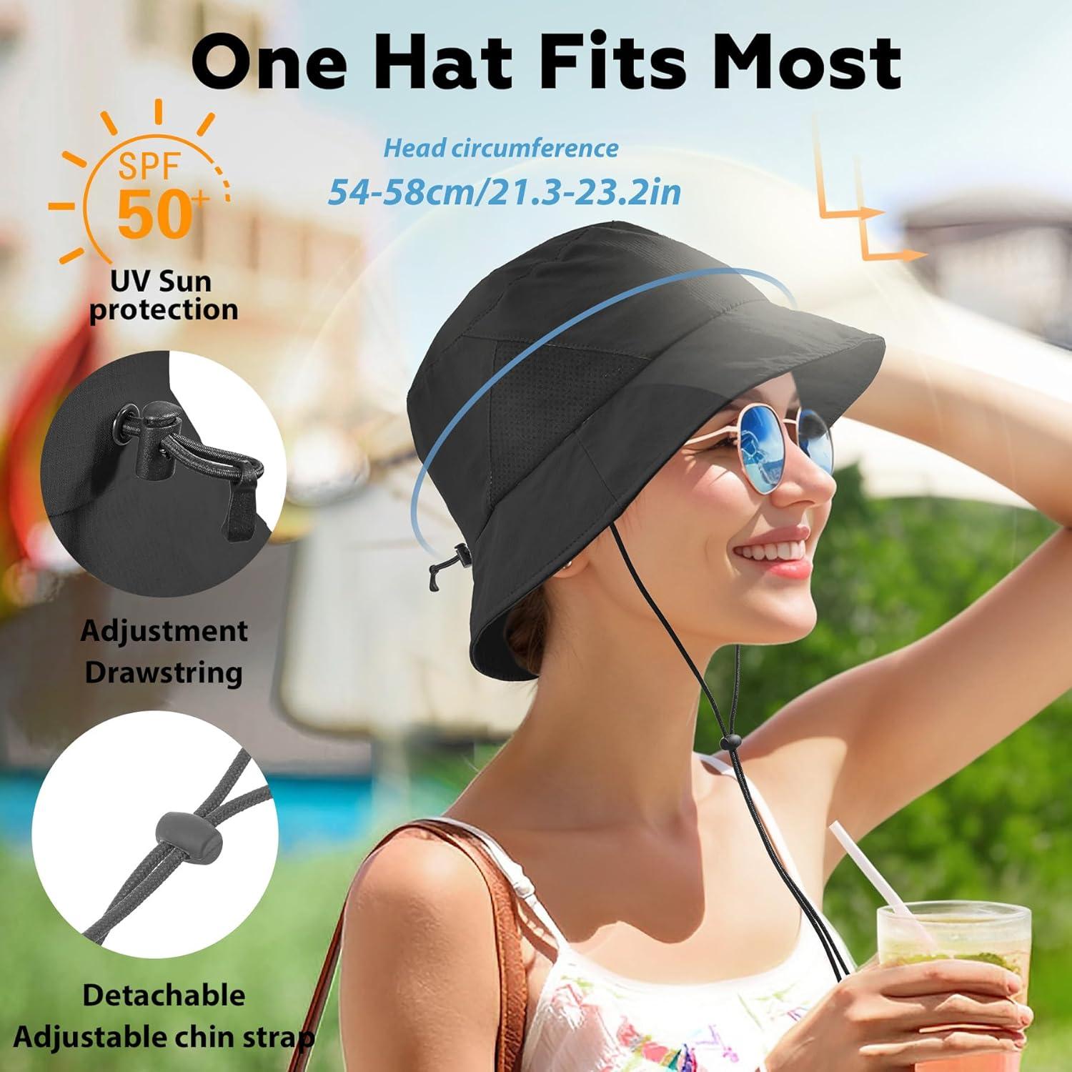 Sombrero de Cubo Ligero Sukeen UV 50+ Ajustable para Mujeres