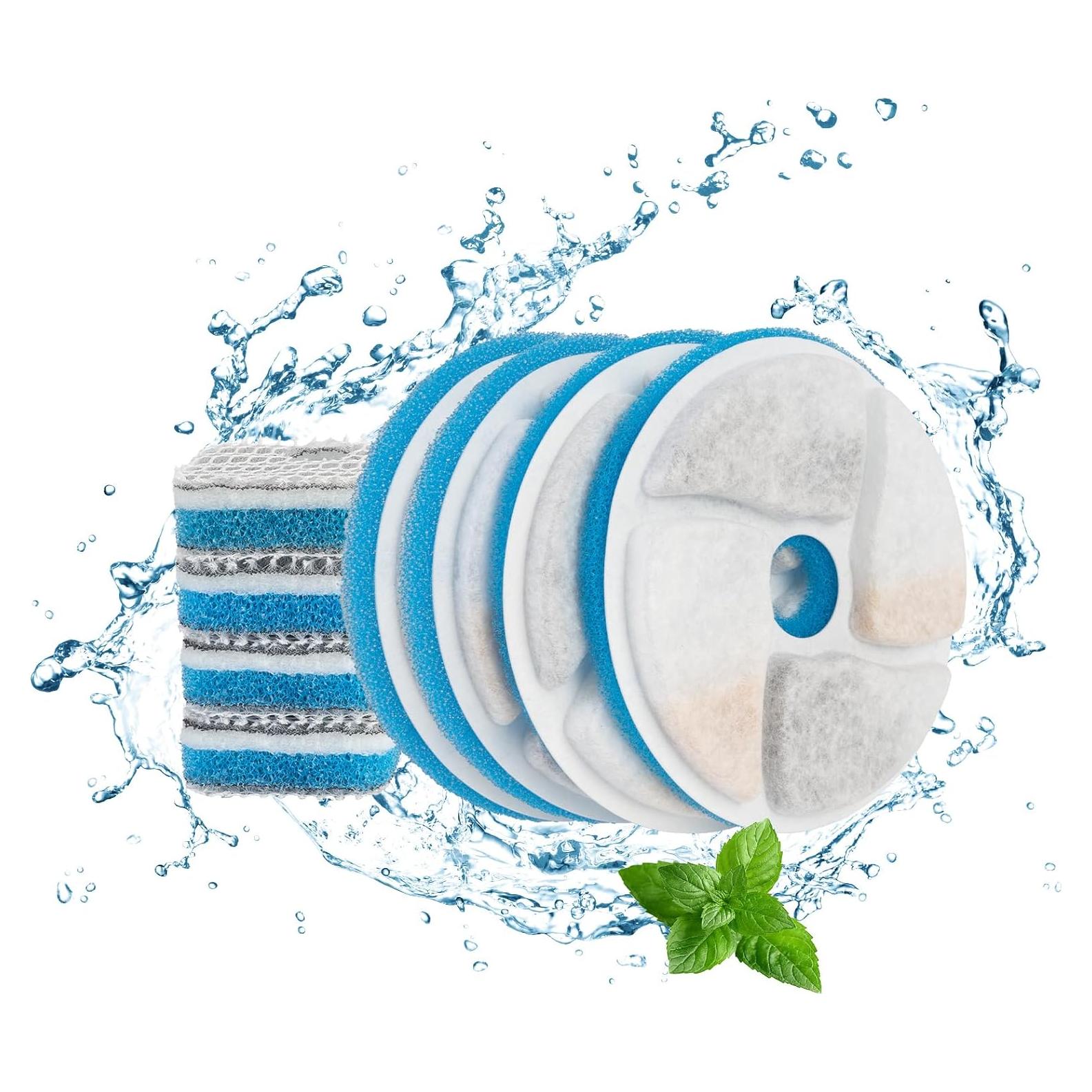 Filtros de Reemplazo ANNAINUTC para Fuente de Agua Gato - 8 Piezas