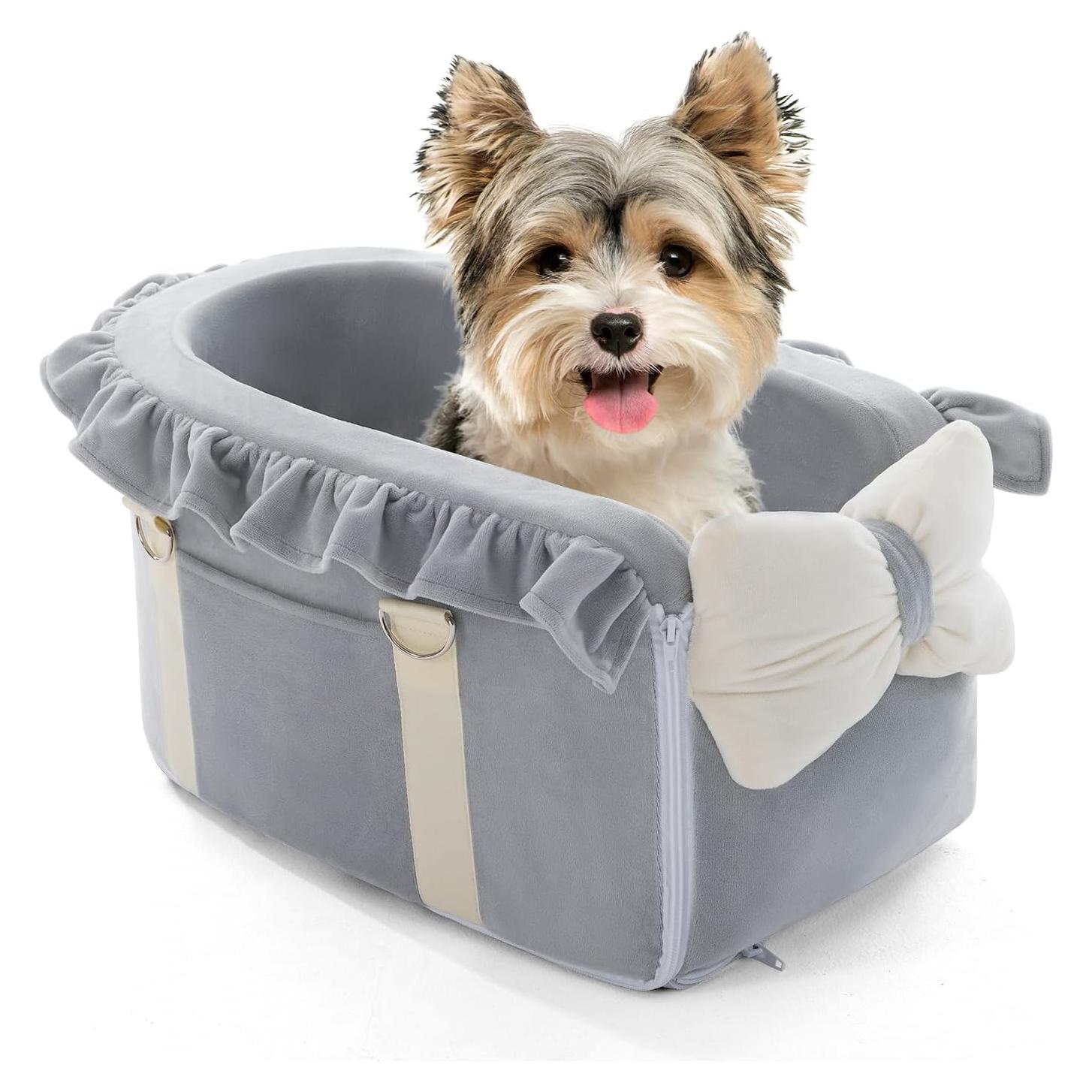 Asiento de Coche para Mascotas Jaoul Gris - 43x22cm - 1.05kg