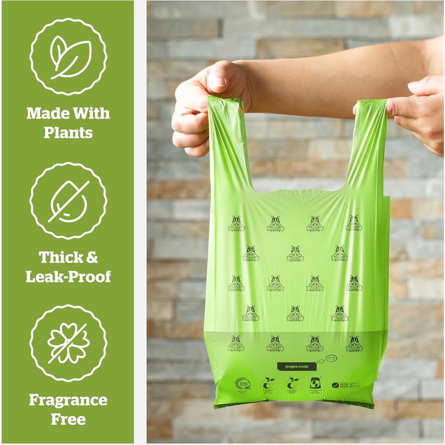 Bolsas Compostables para Mascotas Pogi - 120 Unidades Extra Grandes