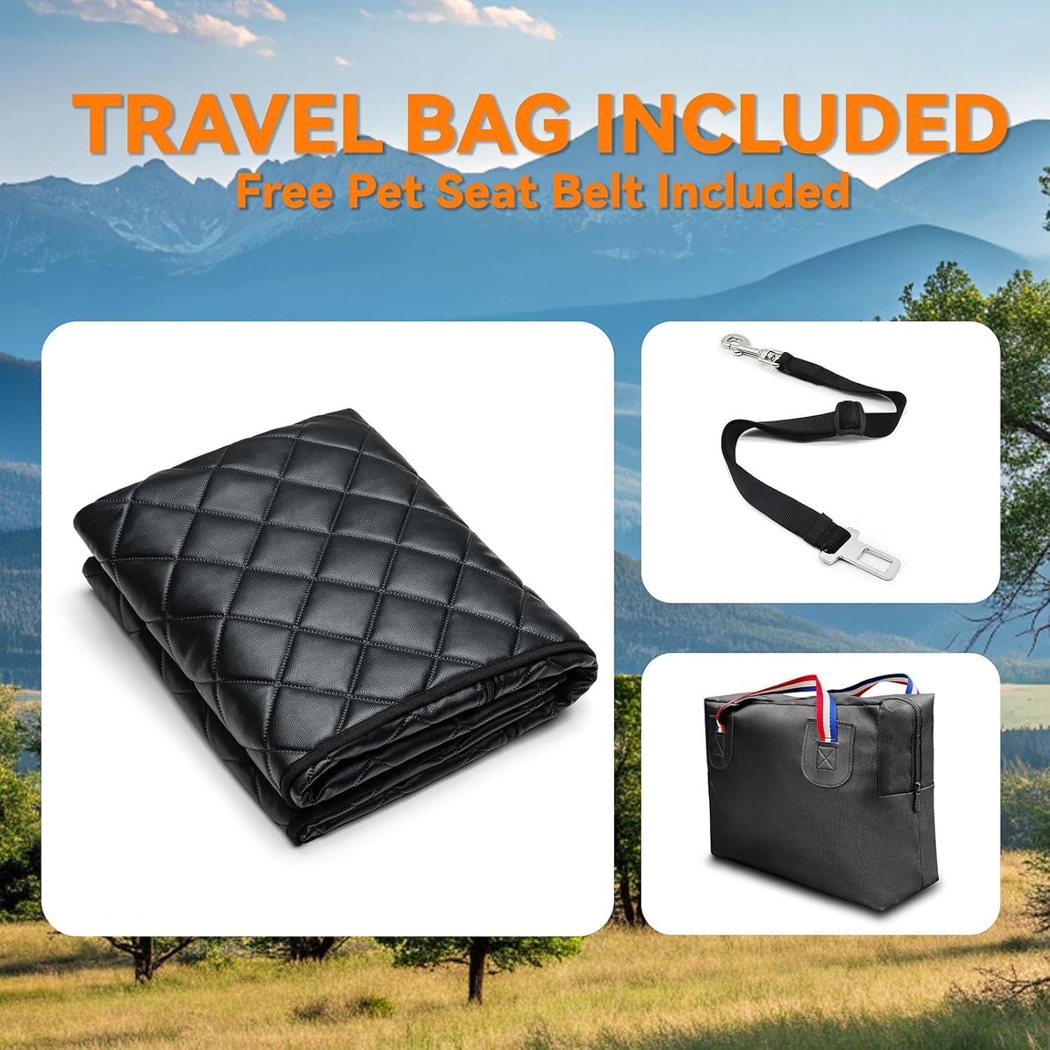 Funda de Asiento para Perro KritterKorner Negra Impermeable