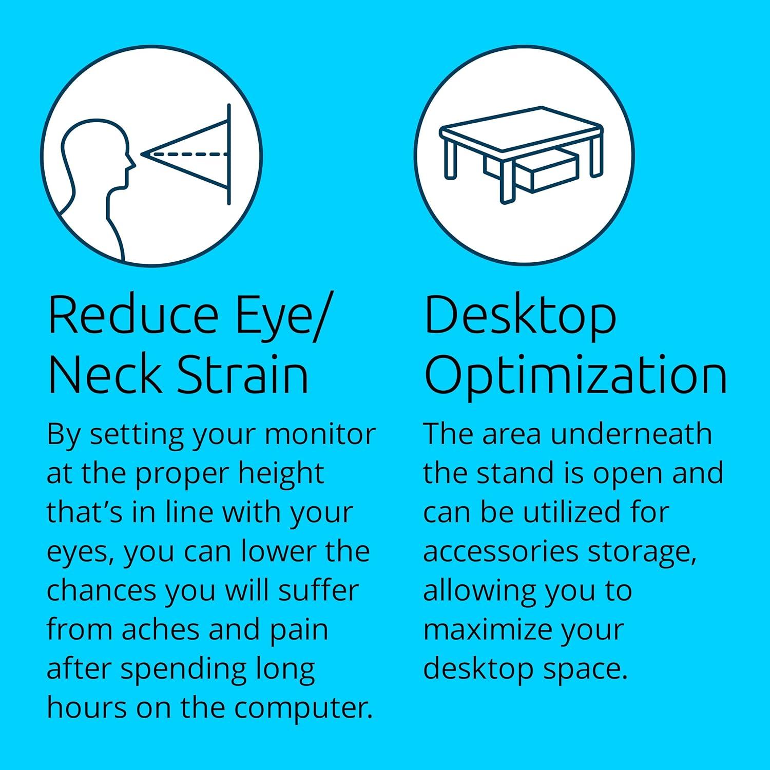 Soporte para Monitor Ergonómico Kensington SmartFit Negro 31.1x5.7x12.1cm