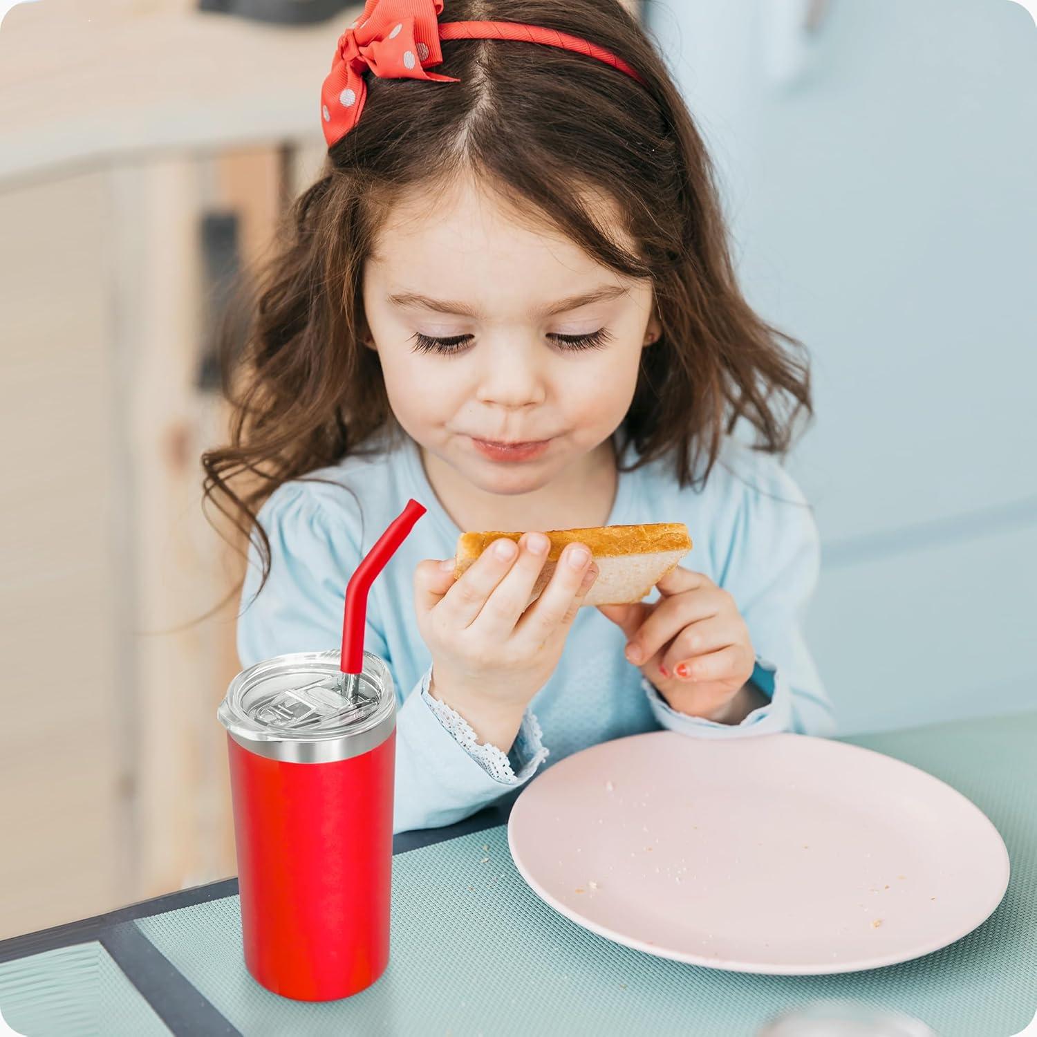 Popotes de Metal Snowfall 17.78 cm con Punta de Silicona - Set 1