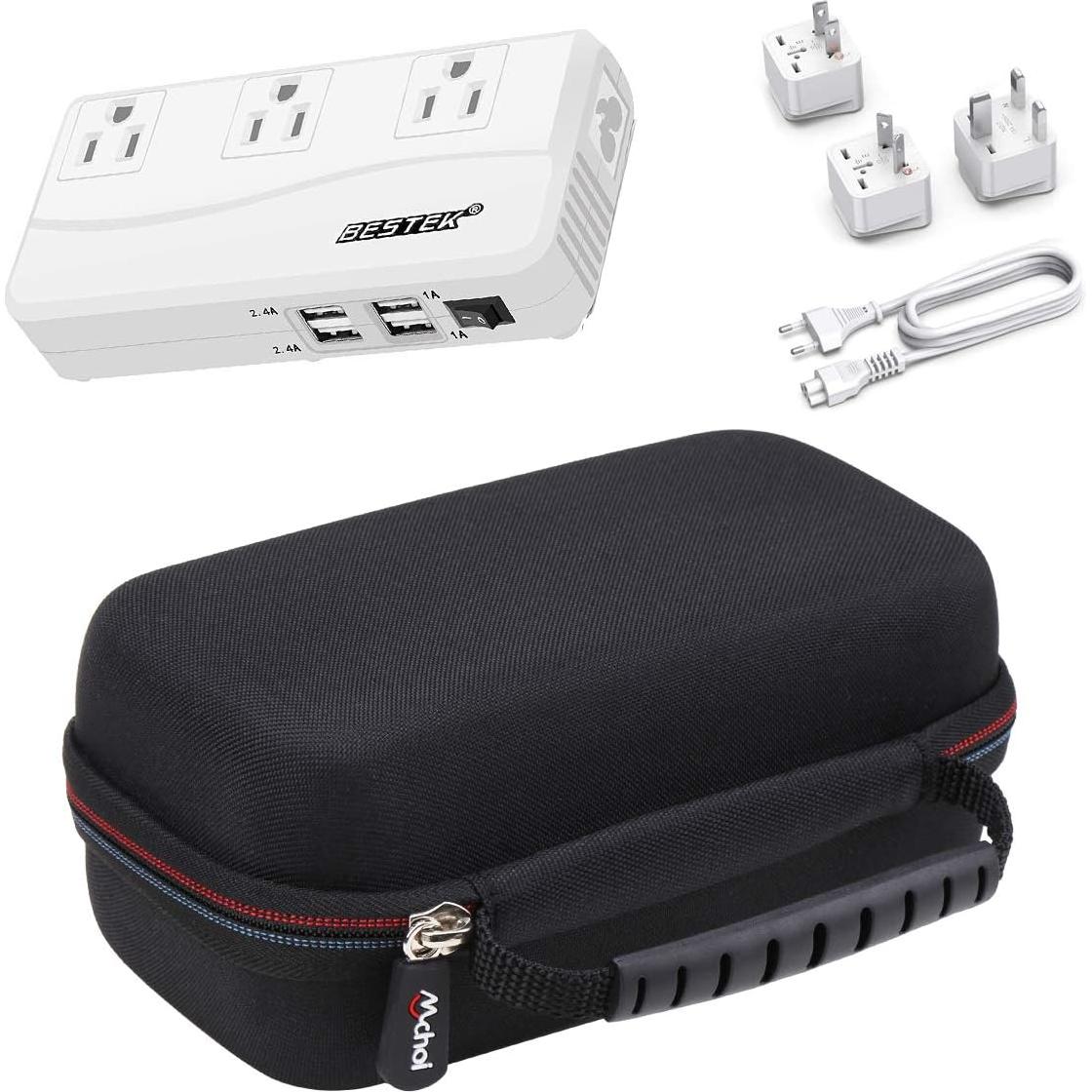 Funda Dura Portátil Mchoi para Adaptador BESTEK 220V-110V
