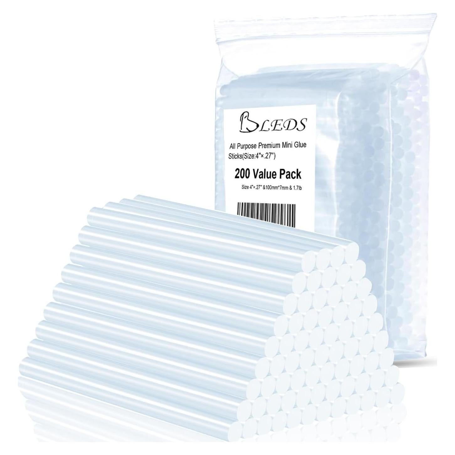 Barras de Pegamento Caliente Mini BLEDS 200 Pcs 7mm x 101.6mm