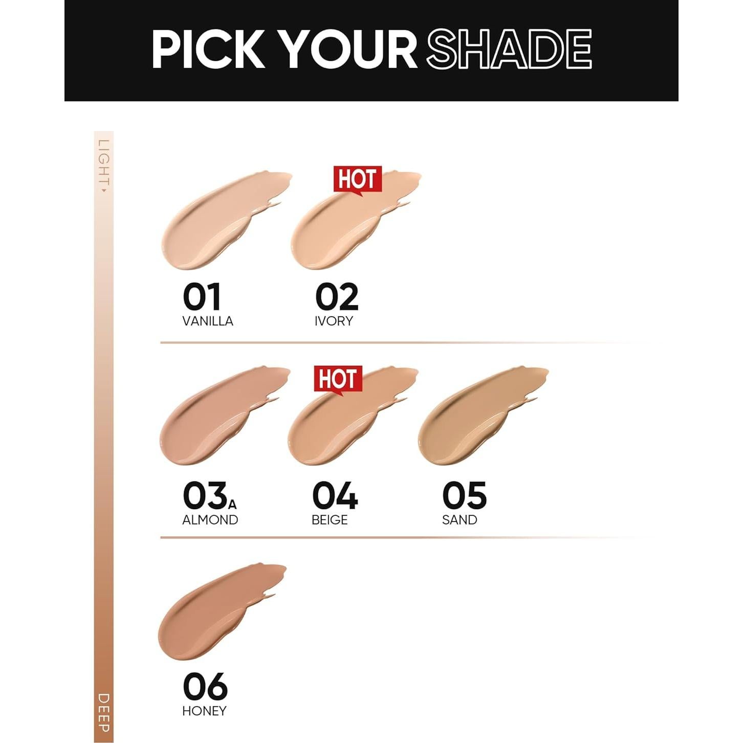 Base de Maquillaje SKINTIFIC 01 Vainilla 11g - Cobertura Total