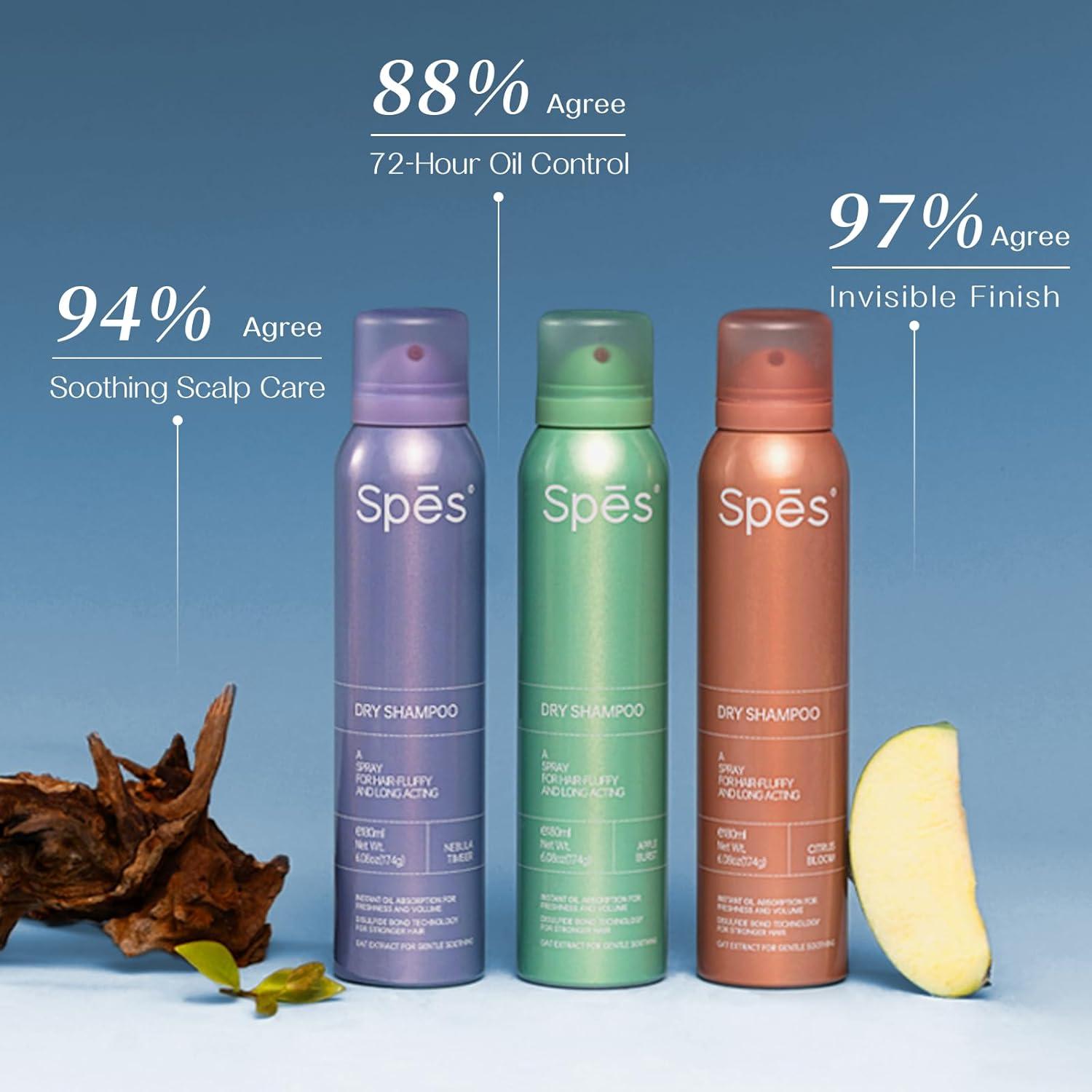 Champú Seco Voluminizador Spes 181g - Sin Residuo Blanco